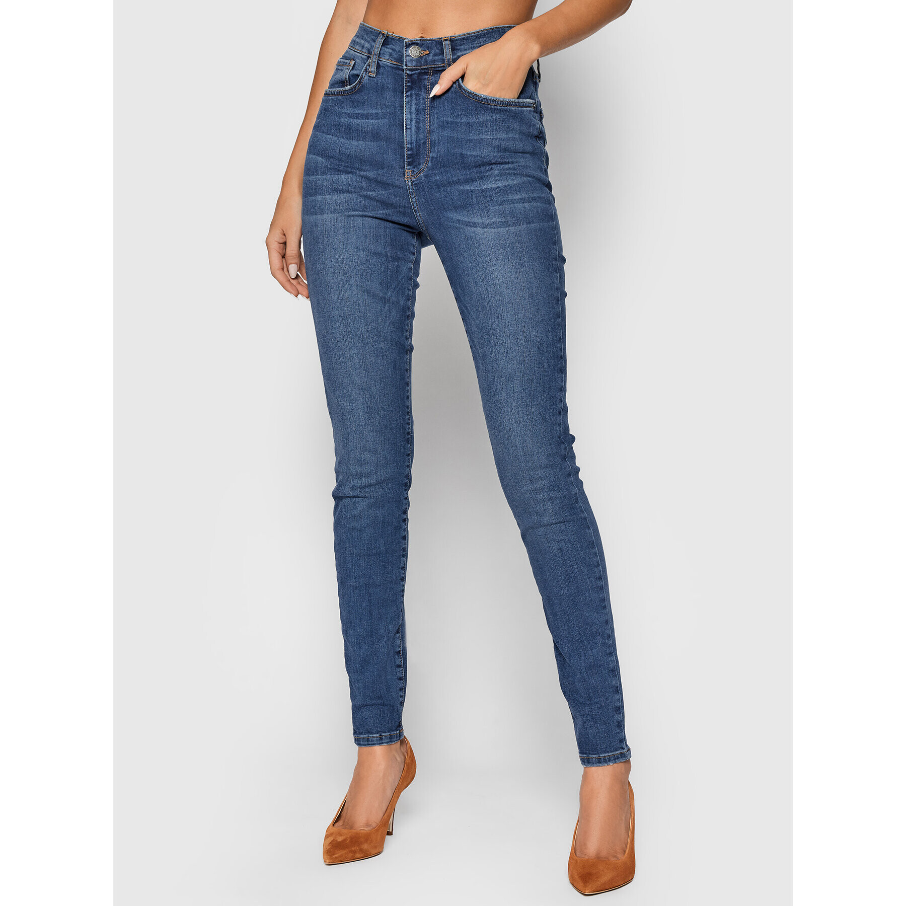 YAS Дънки Ayo 26025089 Син Skinny Fit - Pepit.bg