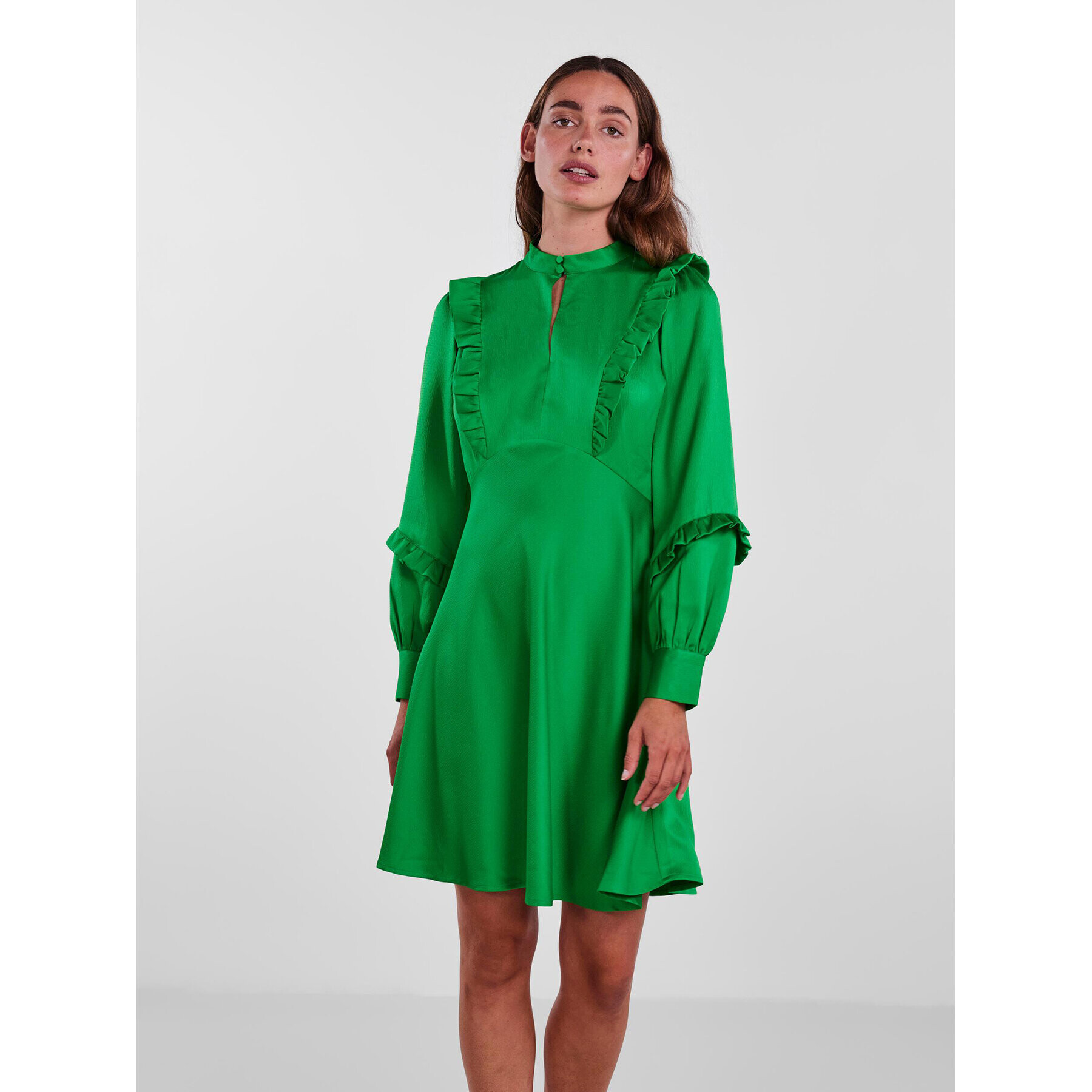 YAS Ежедневна рокля Ferini 26028182 Зелен Regular Fit - Pepit.bg