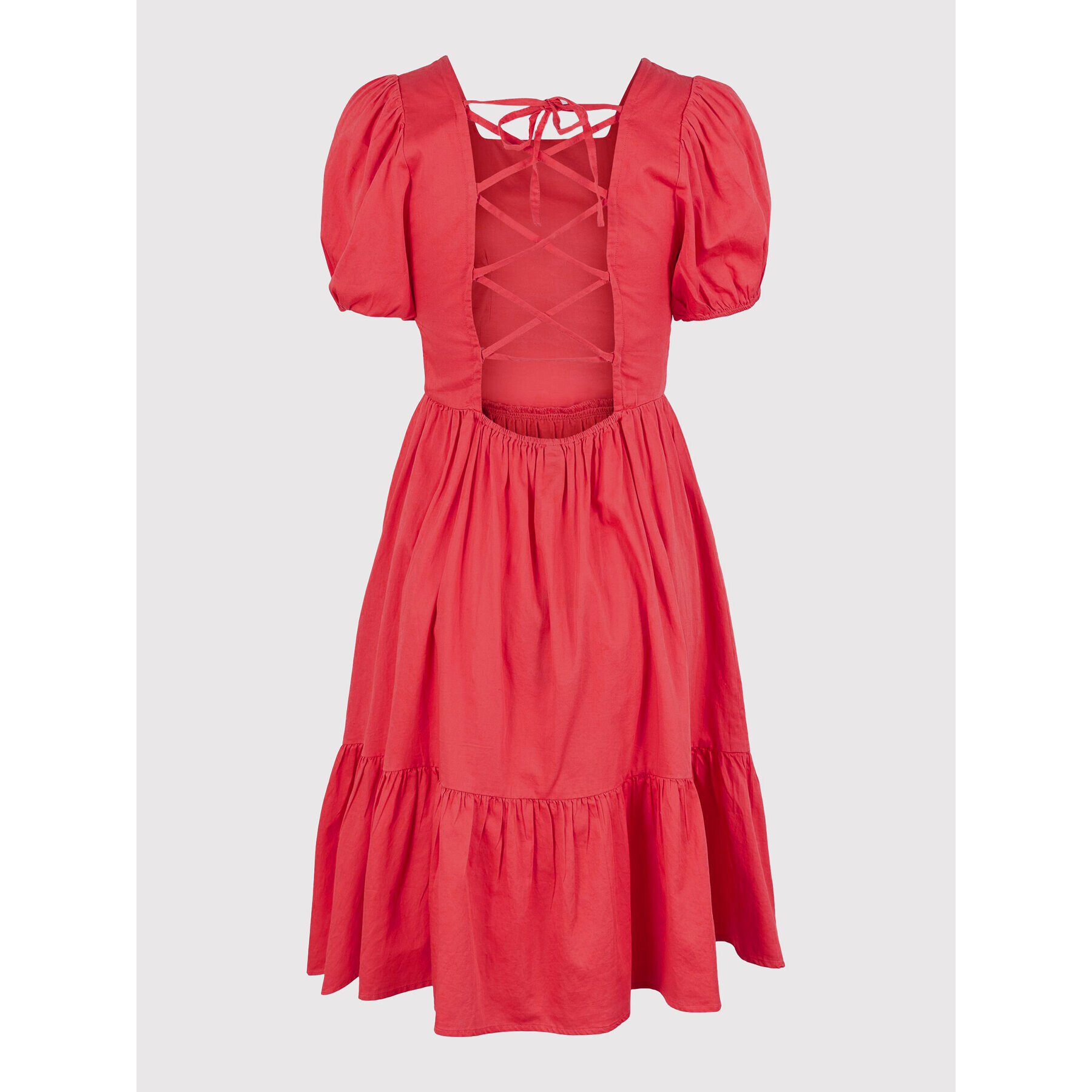 YAS Ежедневна рокля Scoopa 26027092 Червен Regular Fit - Pepit.bg