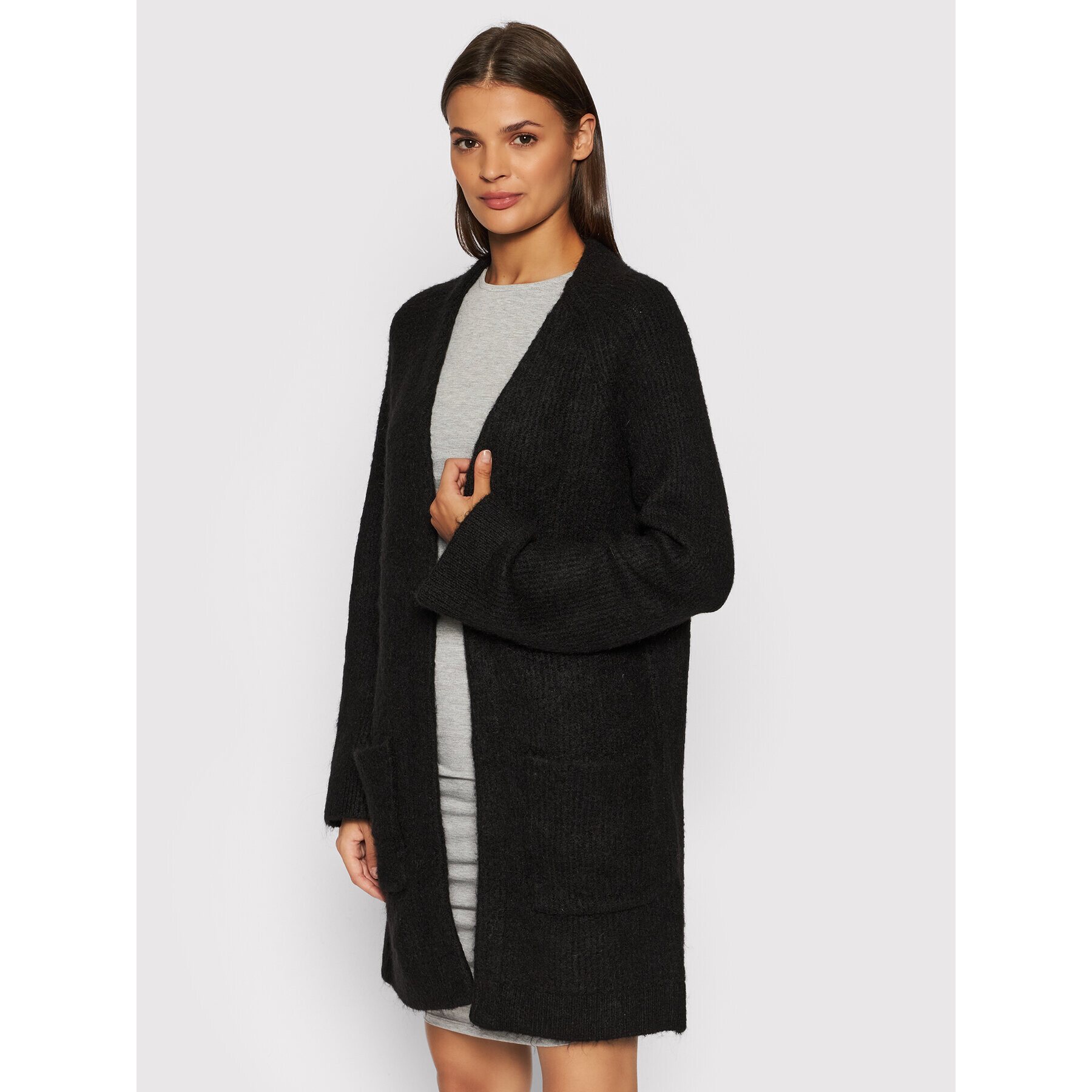 YAS Кардиган Alva 26023556 Черен Relaxed Fit - Pepit.bg