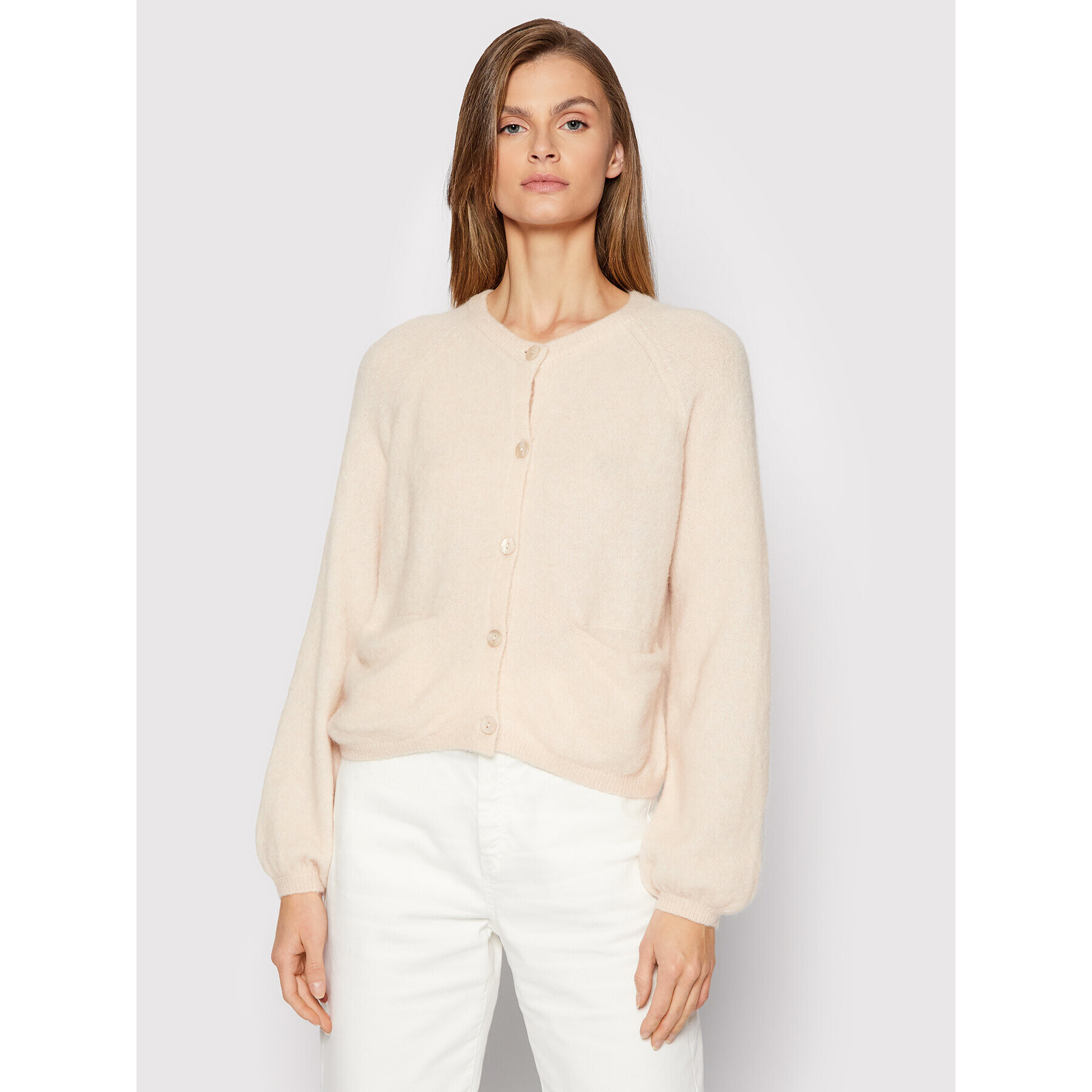 YAS Кардиган Kista 26024846 Бежов Regular Fit - Pepit.bg