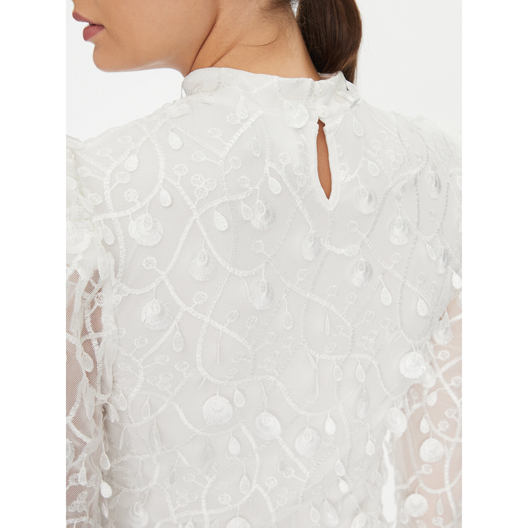 YAS Коктейлна рокля 26030914 Бял Slim Fit - Pepit.bg