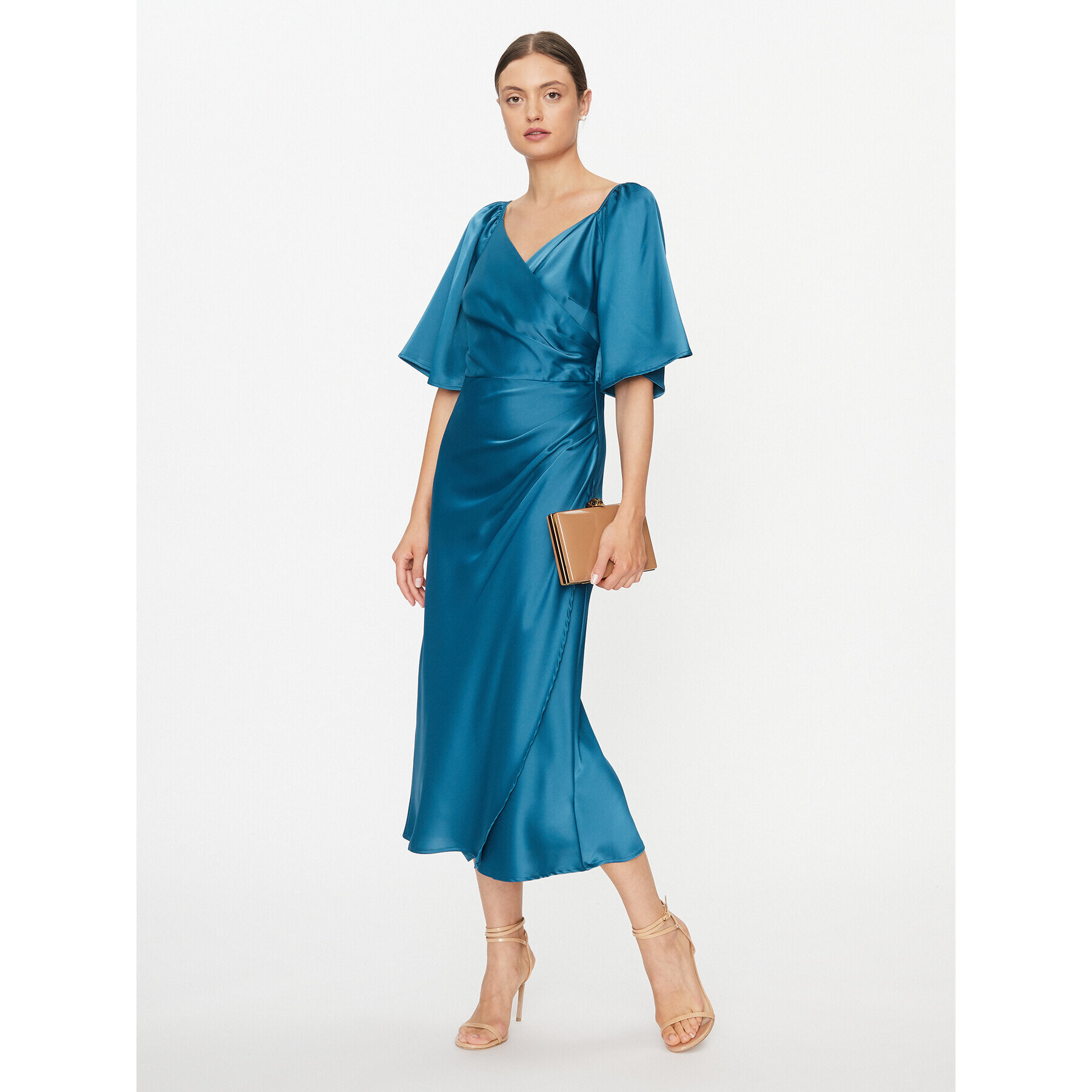 YAS Коктейлна рокля 26031519 Син Regular Fit - Pepit.bg