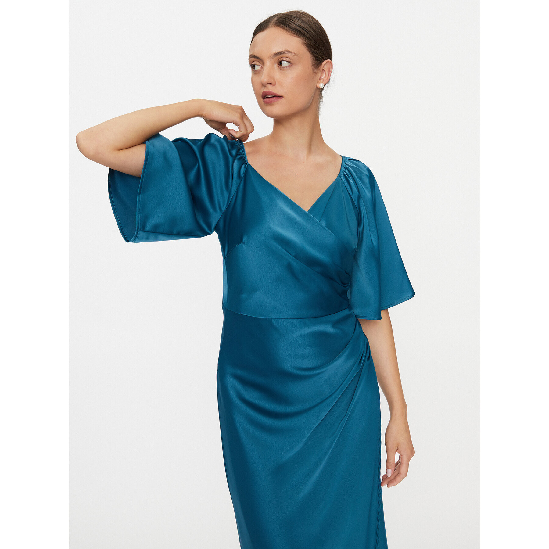 YAS Коктейлна рокля 26031519 Син Regular Fit - Pepit.bg