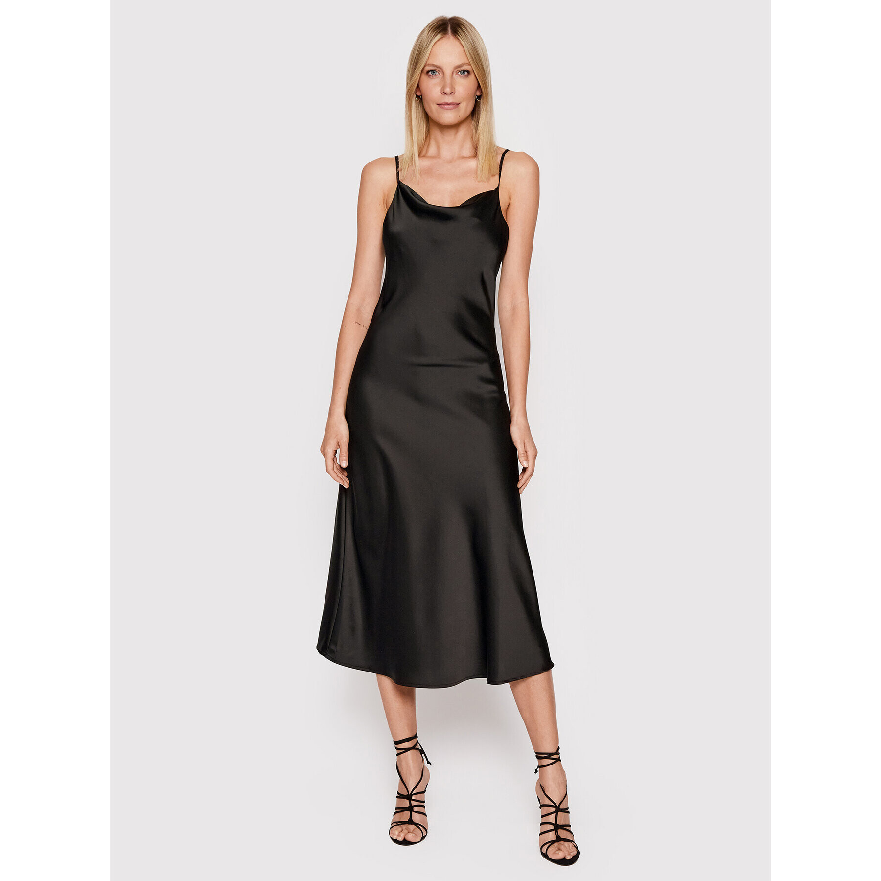 YAS Коктейлна рокля Dottea 26026479 Черен Regular Fit - Pepit.bg