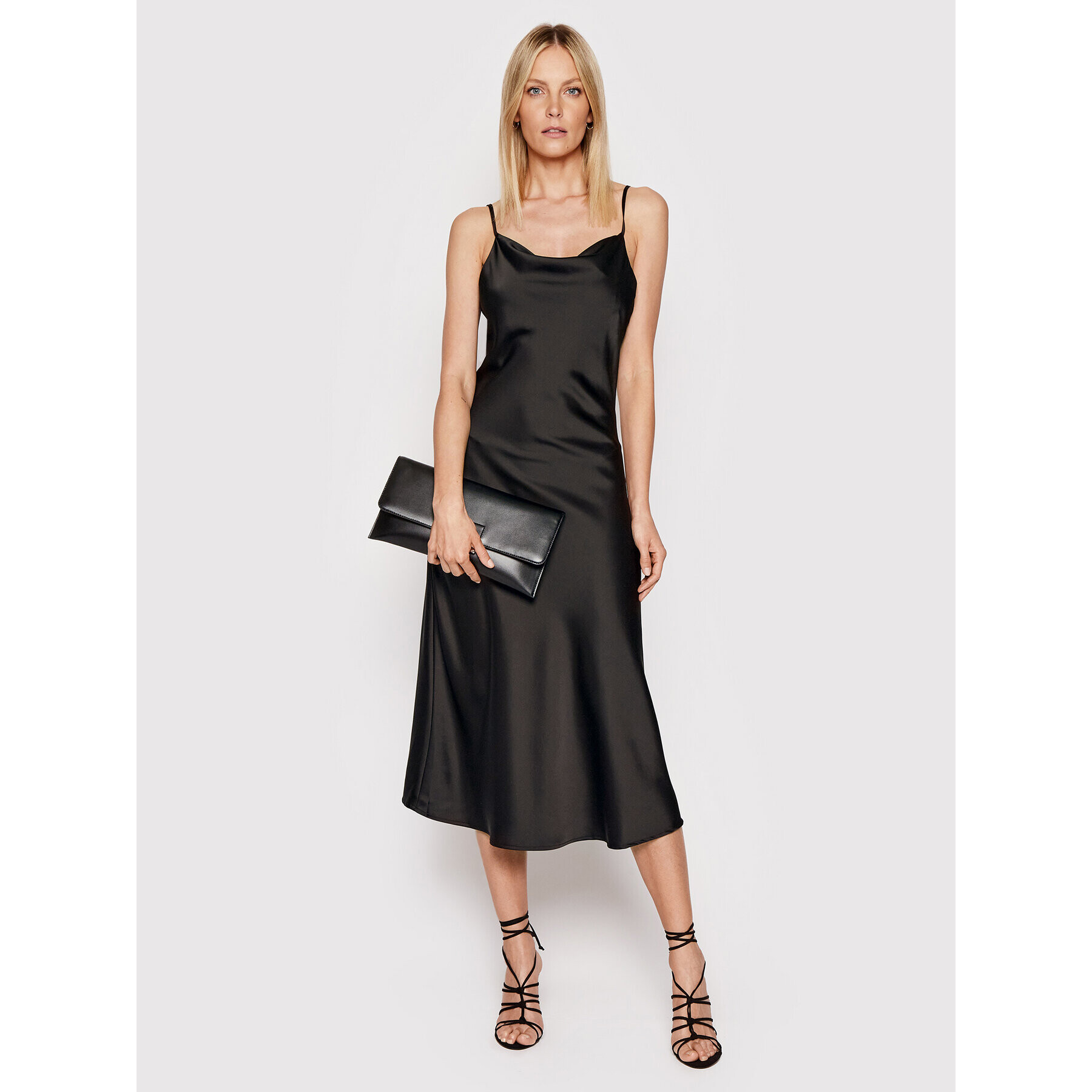 YAS Коктейлна рокля Dottea 26026479 Черен Regular Fit - Pepit.bg