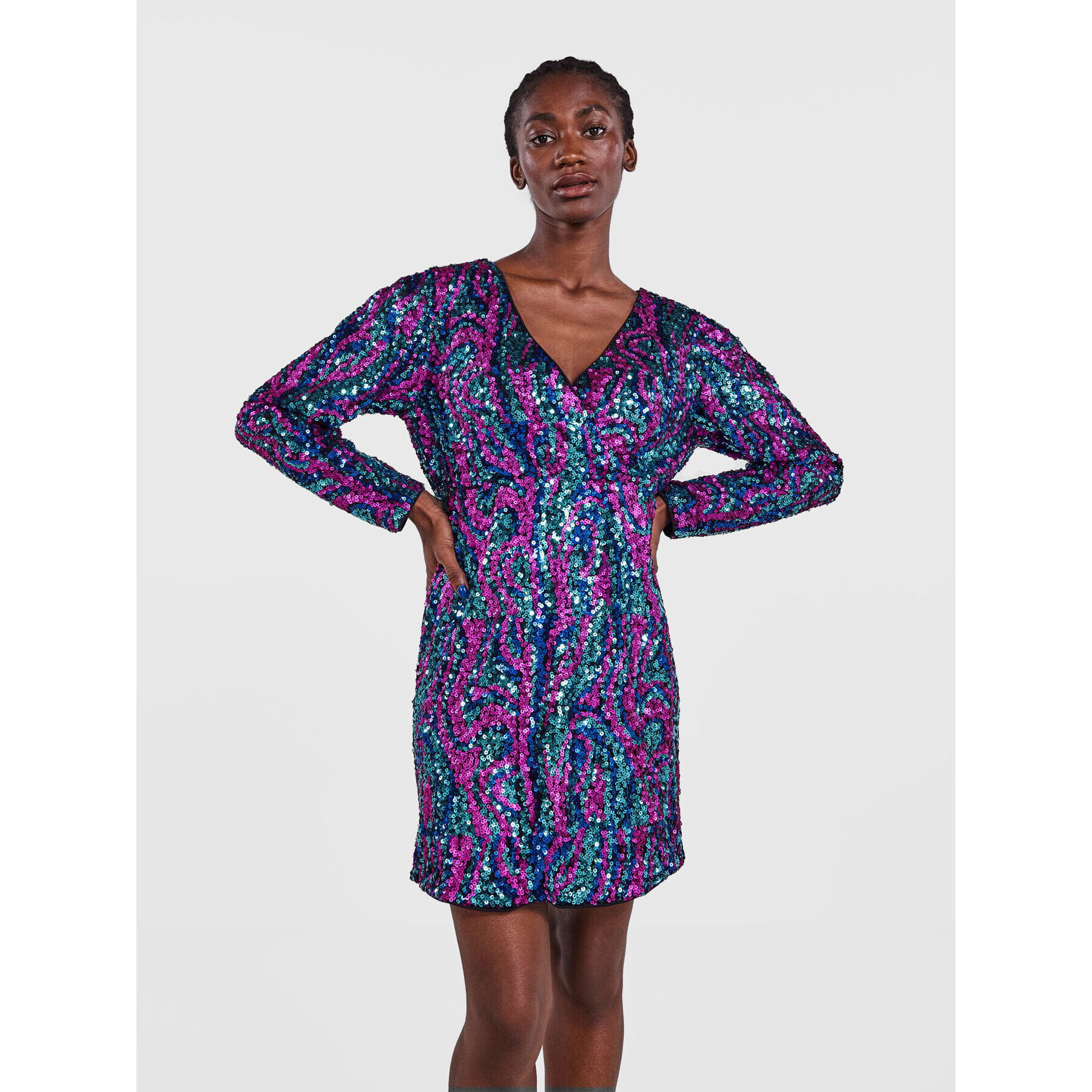 YAS Коктейлна рокля Flua 26029213 Цветен Regular Fit - Pepit.bg