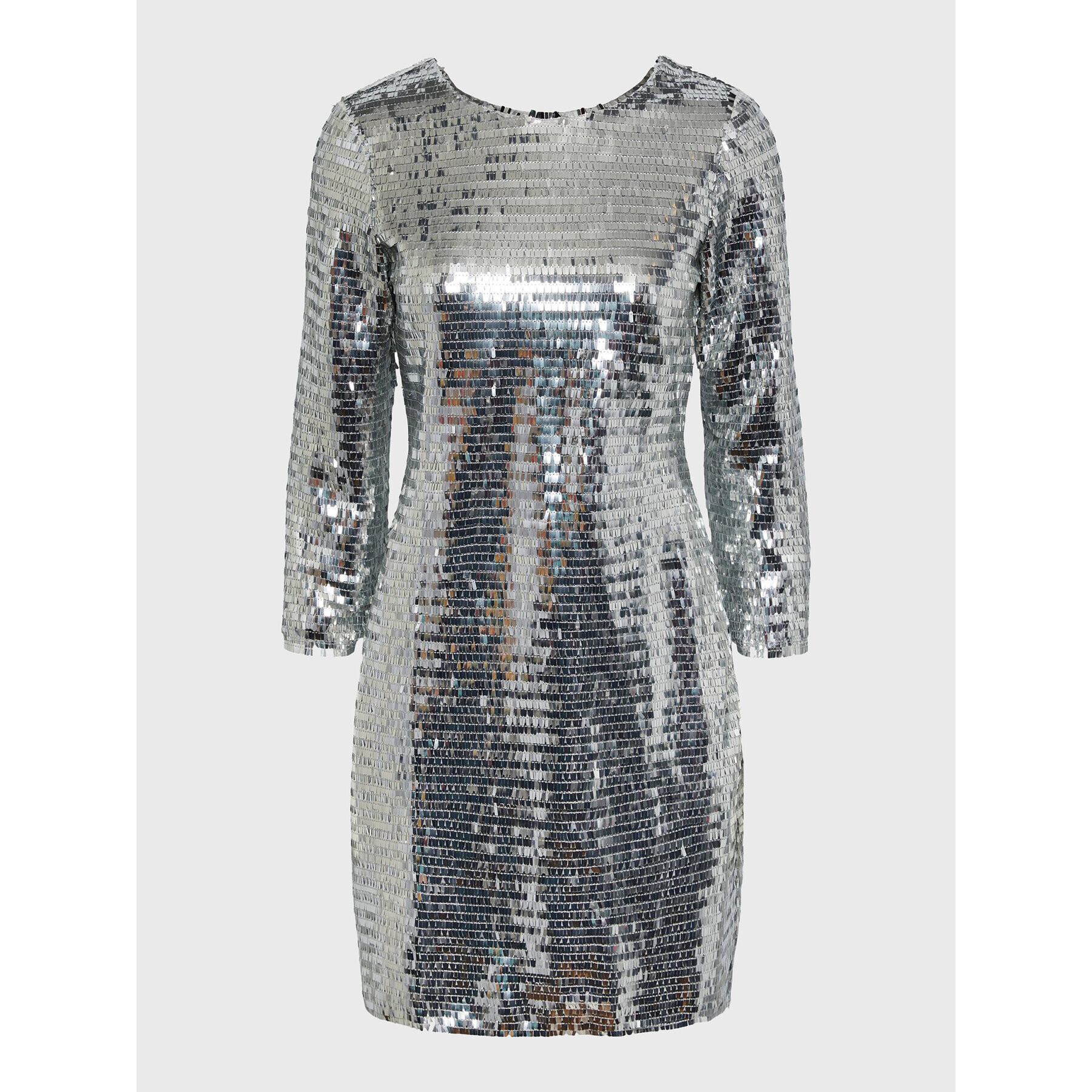 YAS Коктейлна рокля Roaring 26028212 Сребрист Regular Fit - Pepit.bg