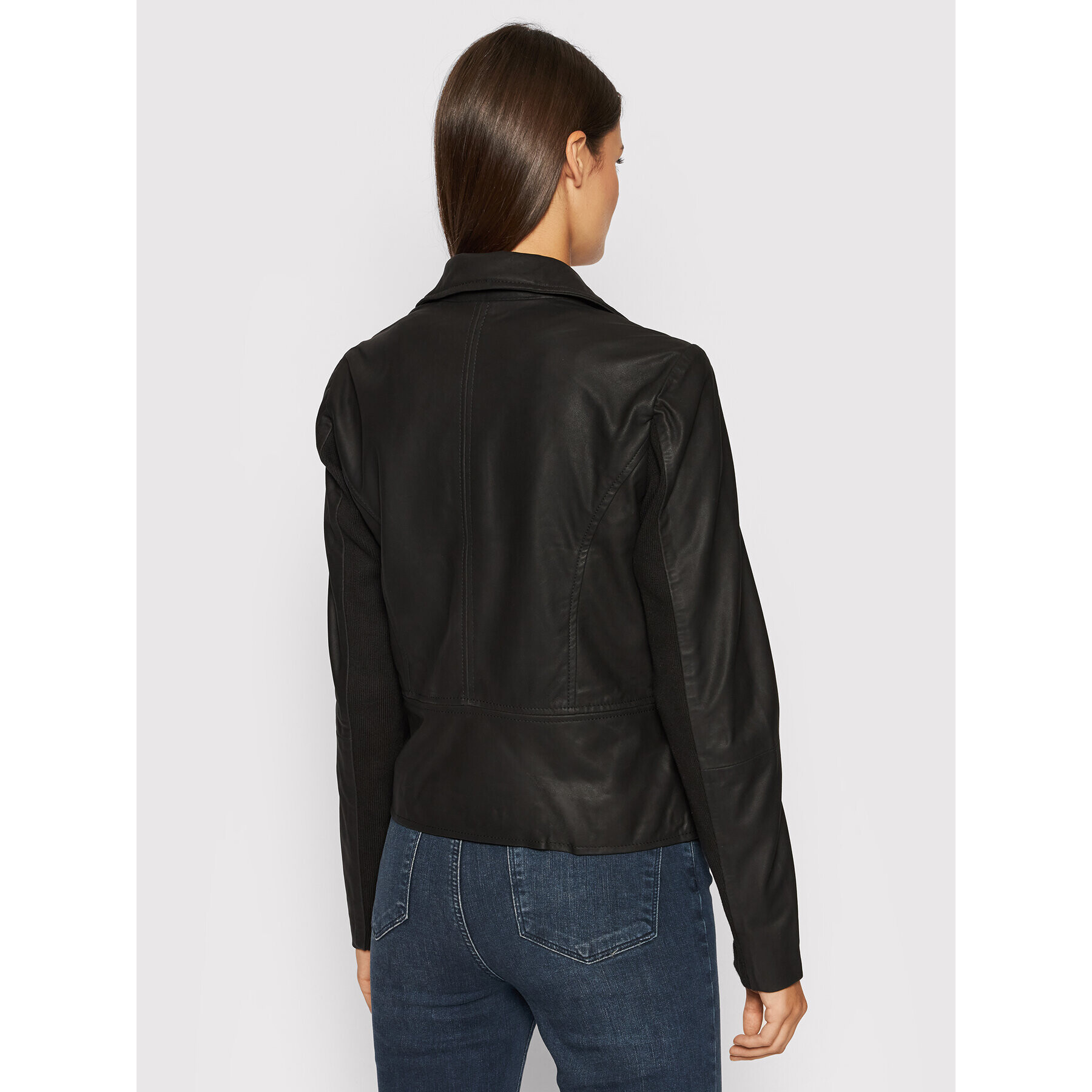 YAS Кожено яке Sophie 26018510 Черен Regular Fit - Pepit.bg