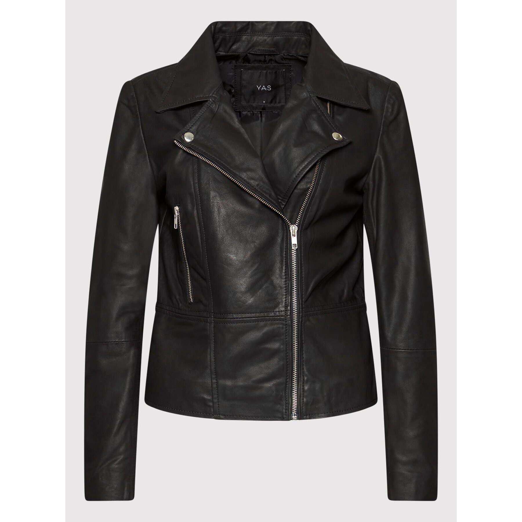 YAS Кожено яке Sophie 26018510 Черен Regular Fit - Pepit.bg
