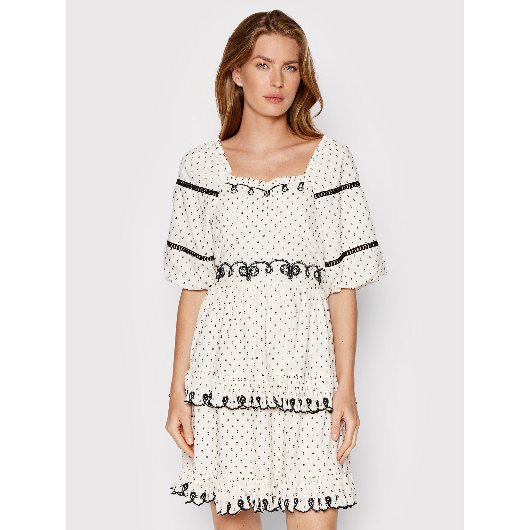 YAS Лятна рокля Mojave 26027238 Бял Regular Fit - Pepit.bg