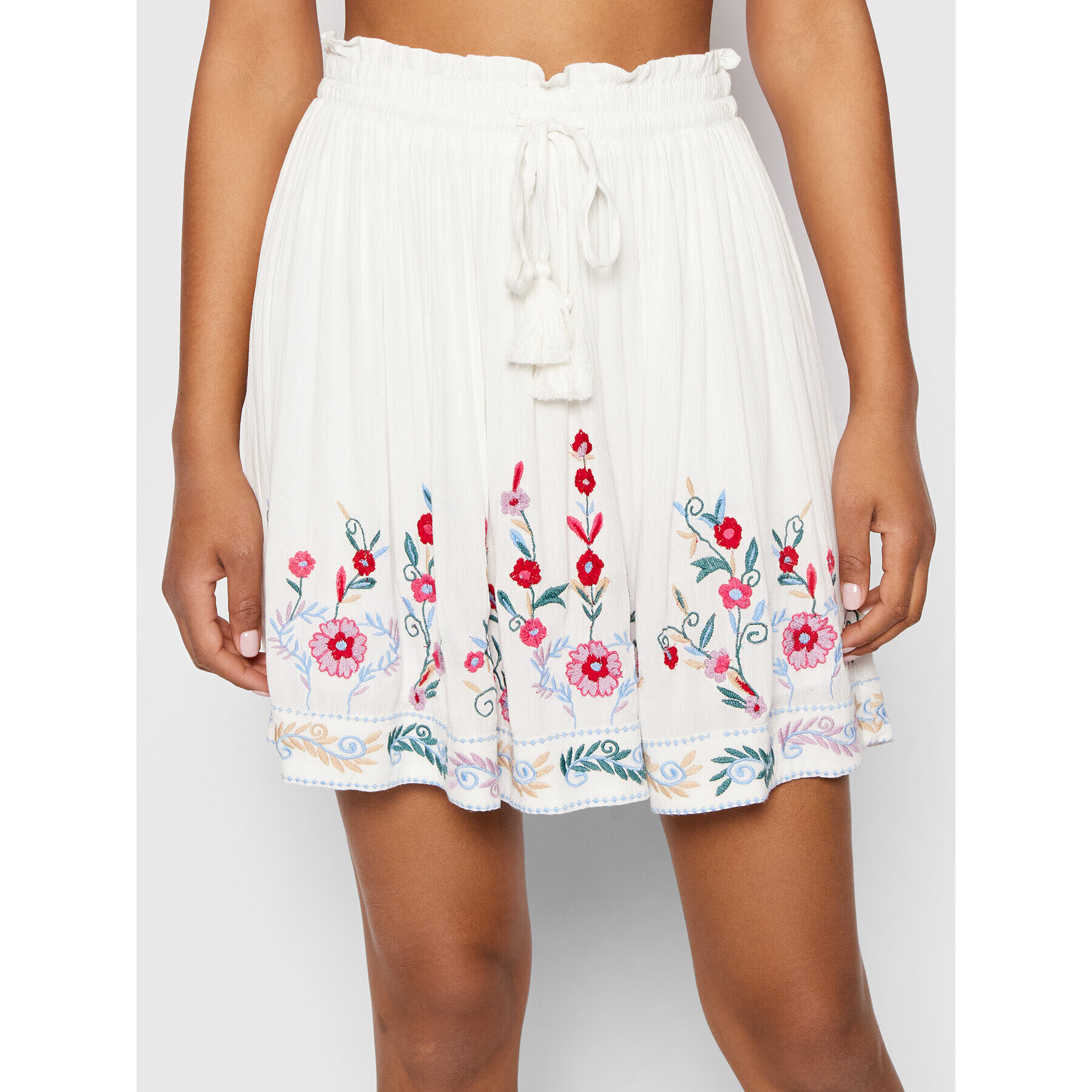 YAS Мини пола Chella 26027136 Бял Regular Fit - Pepit.bg