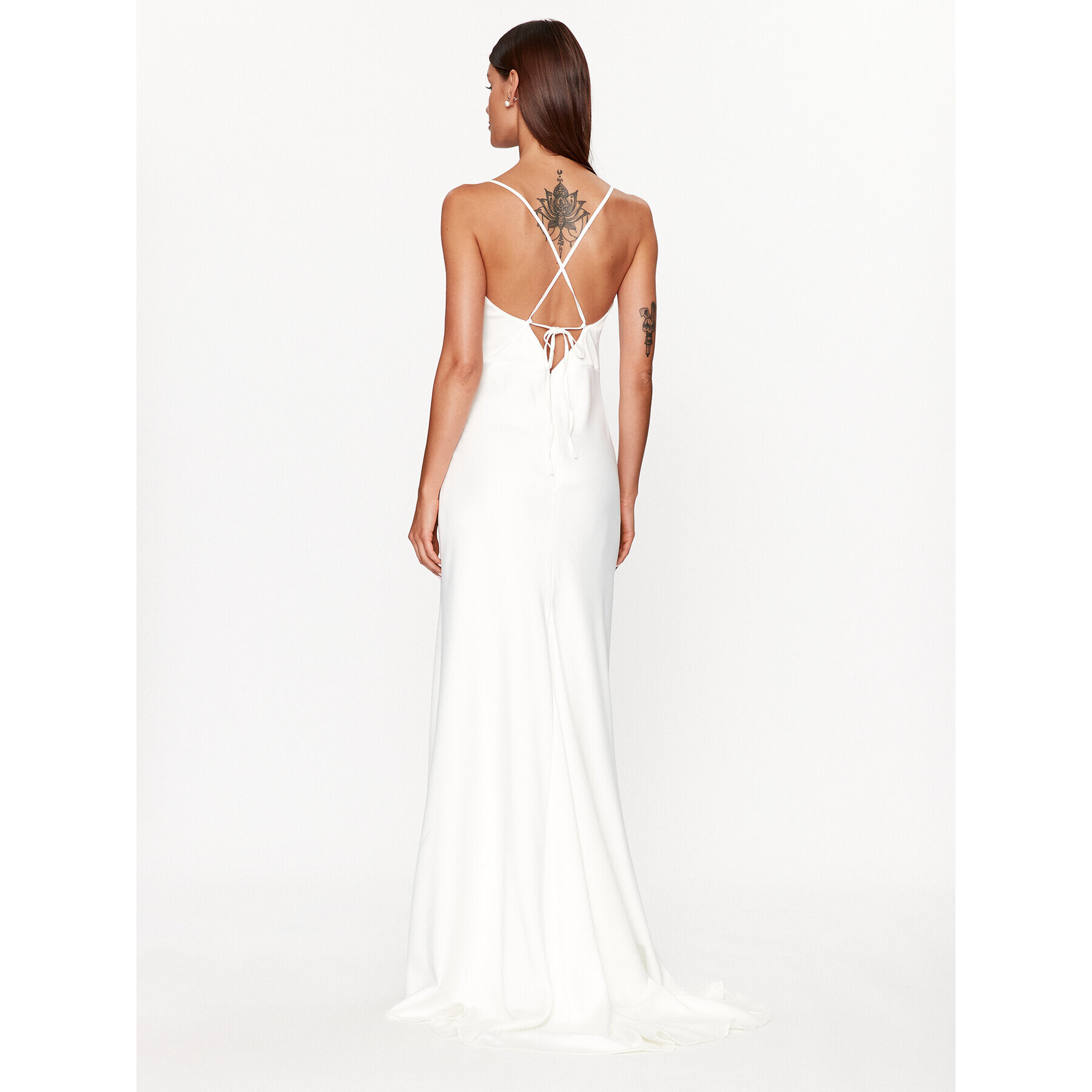 YAS Официална рокля 26030334 Бял Regular Fit - Pepit.bg