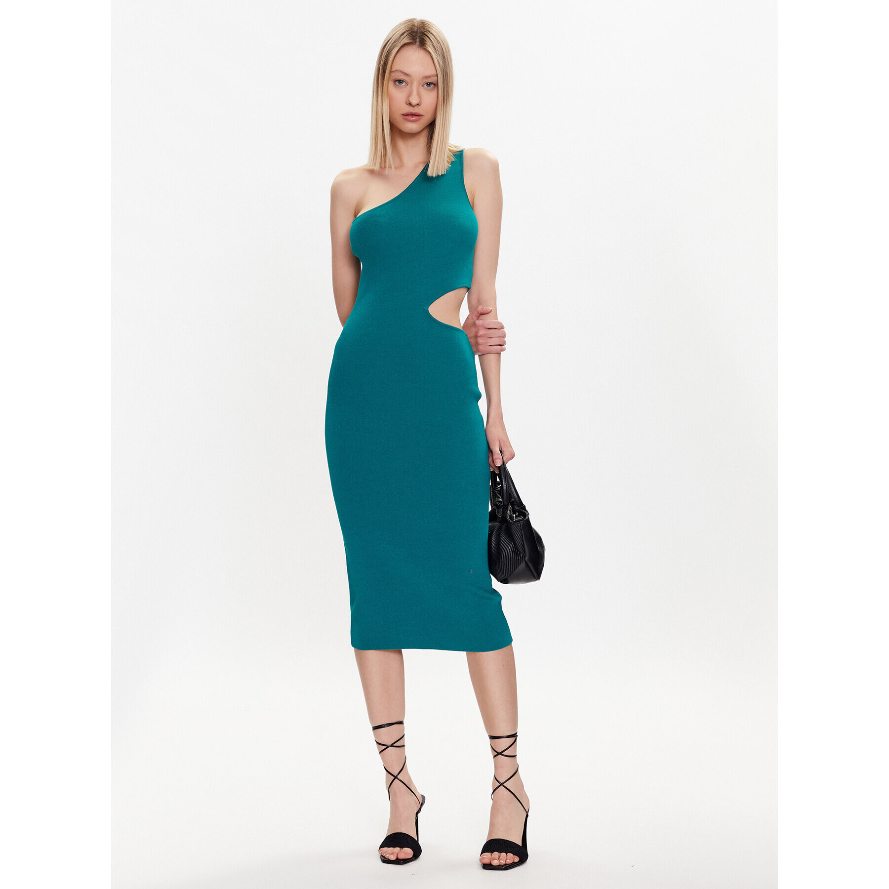 YAS Плетена рокля 26030309 Зелен Slim Fit - Pepit.bg