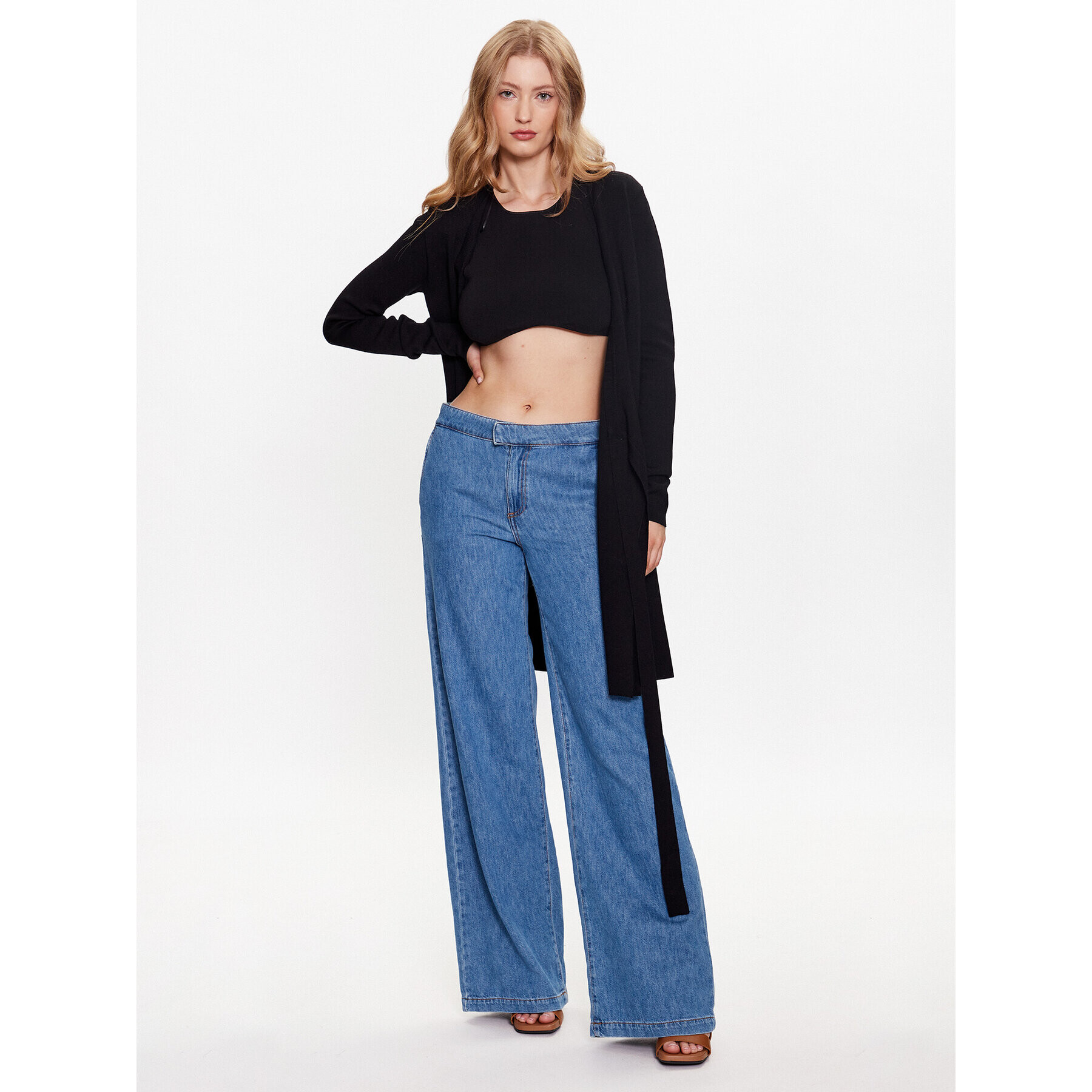 YAS Плетена рокля Halton 26027698 Черен Regular Fit - Pepit.bg