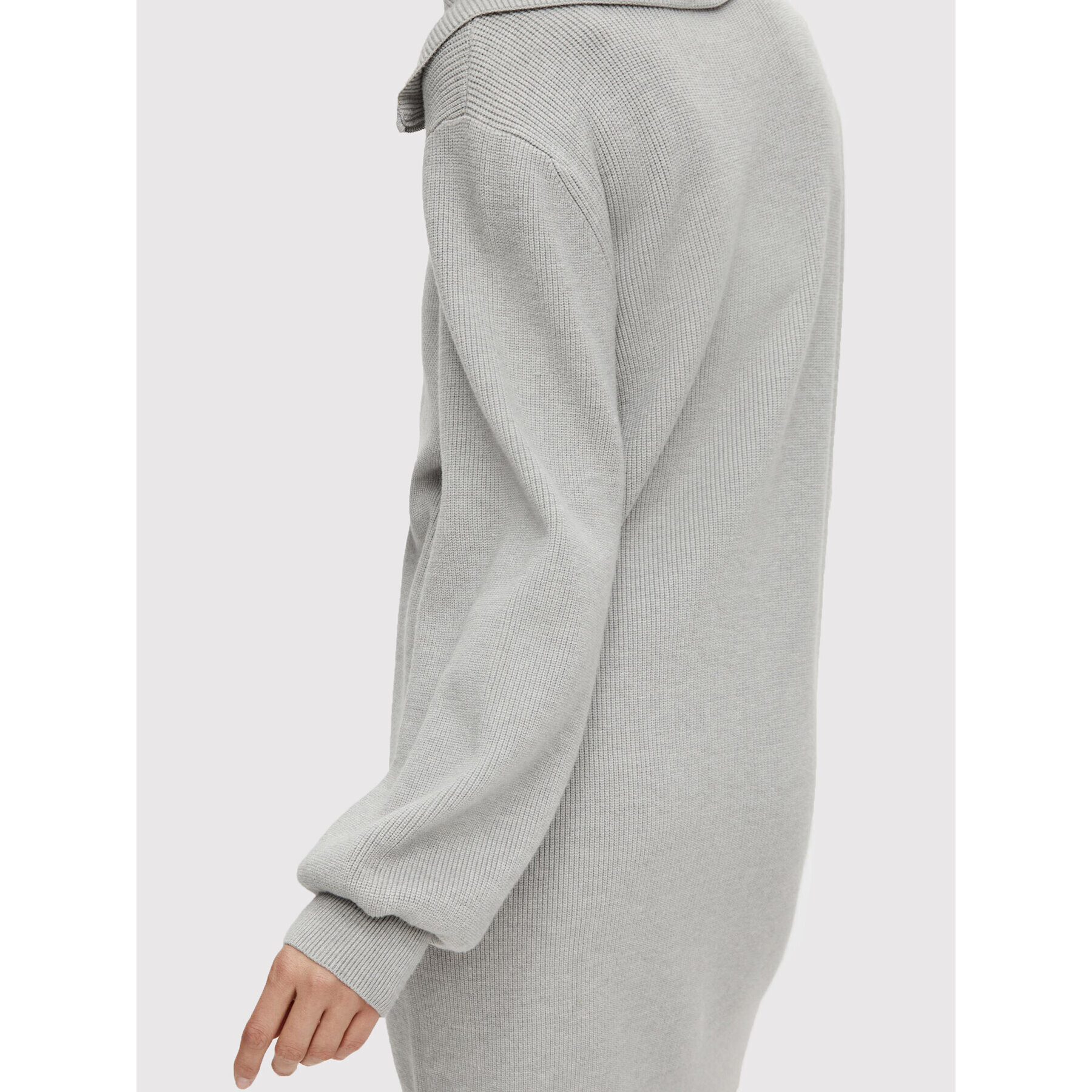 YAS Плетена рокля Dalma 26024412 Сив Regular Fit - Pepit.bg