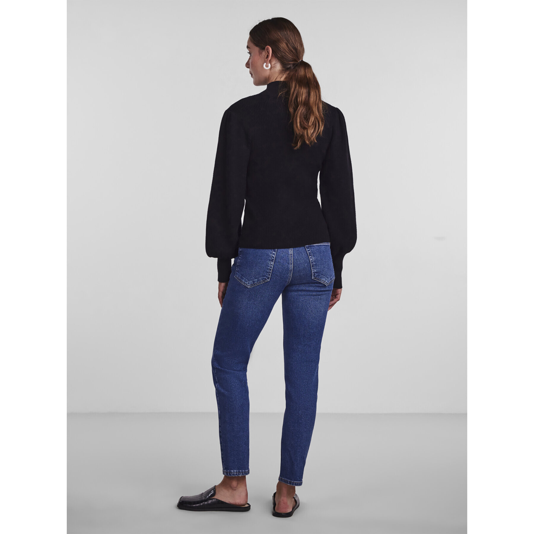 YAS Поло Luel 26028091 Черен Regular Fit - Pepit.bg