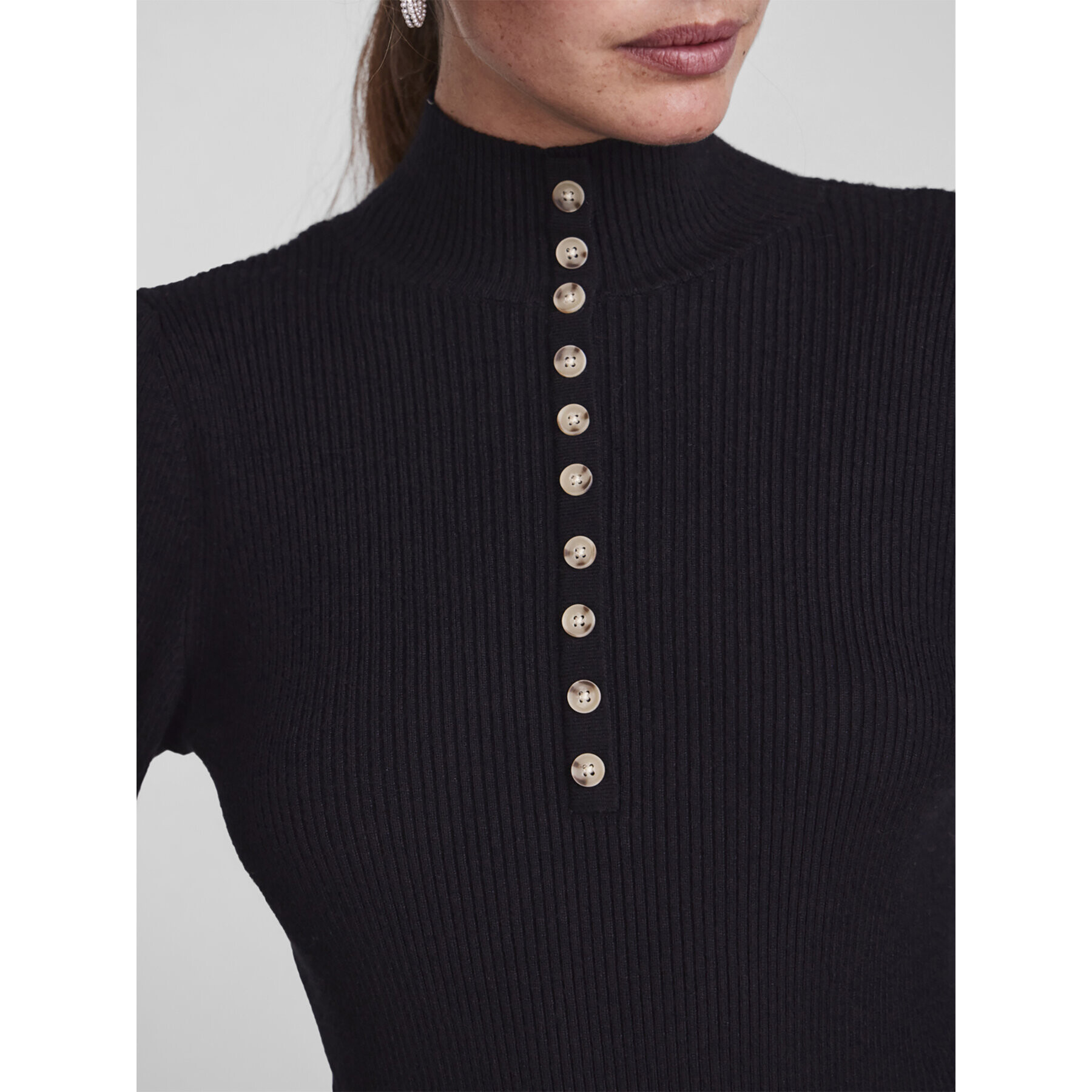 YAS Поло Luel 26028091 Черен Regular Fit - Pepit.bg