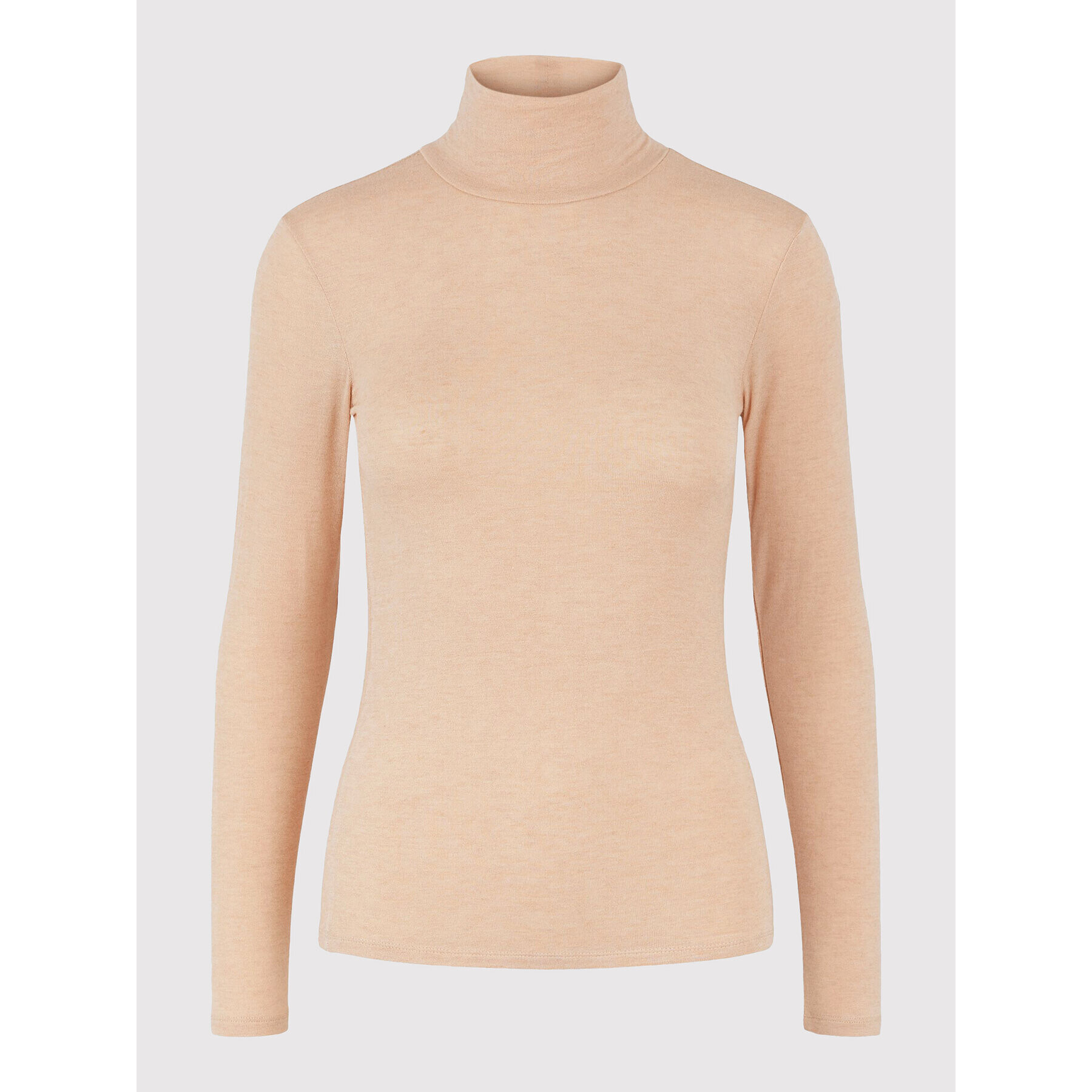YAS Поло Woola 26024678 Бежов Slim Fit - Pepit.bg