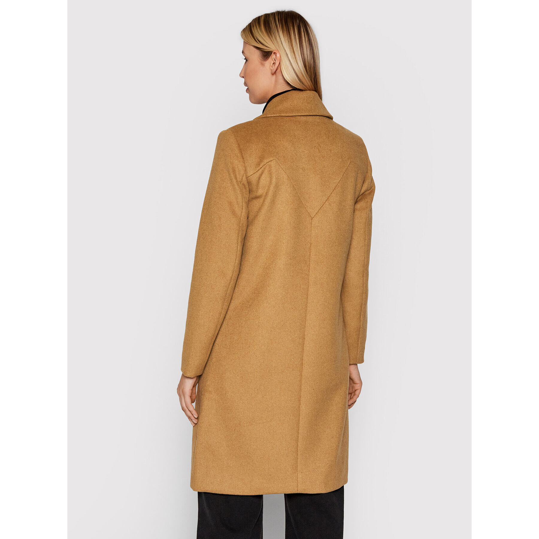 YAS Преходно палто Essia 26023637 Кафяв Regular Fit - Pepit.bg