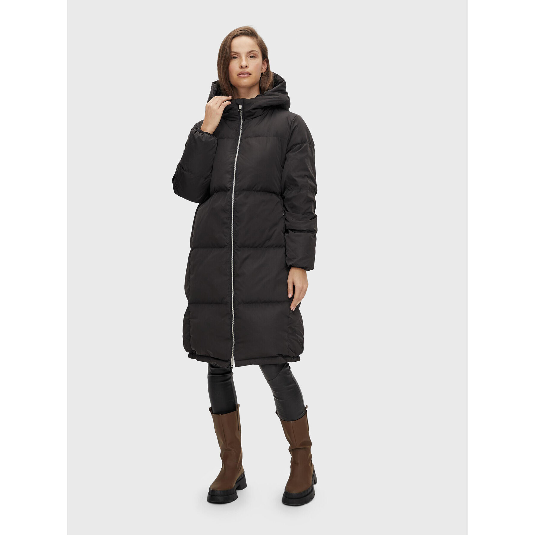 YAS Пухено яке Millys 26017102 Черен Regular Fit - Pepit.bg