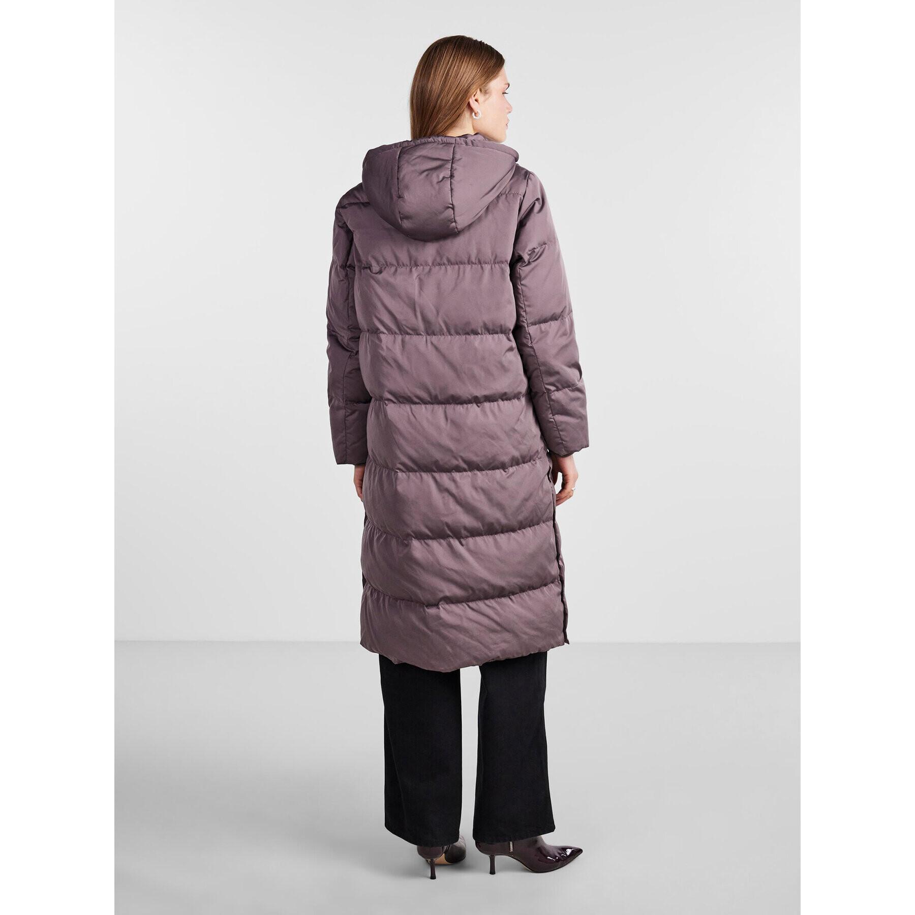 YAS Пухено яке 26023635 Виолетов Regular Fit - Pepit.bg