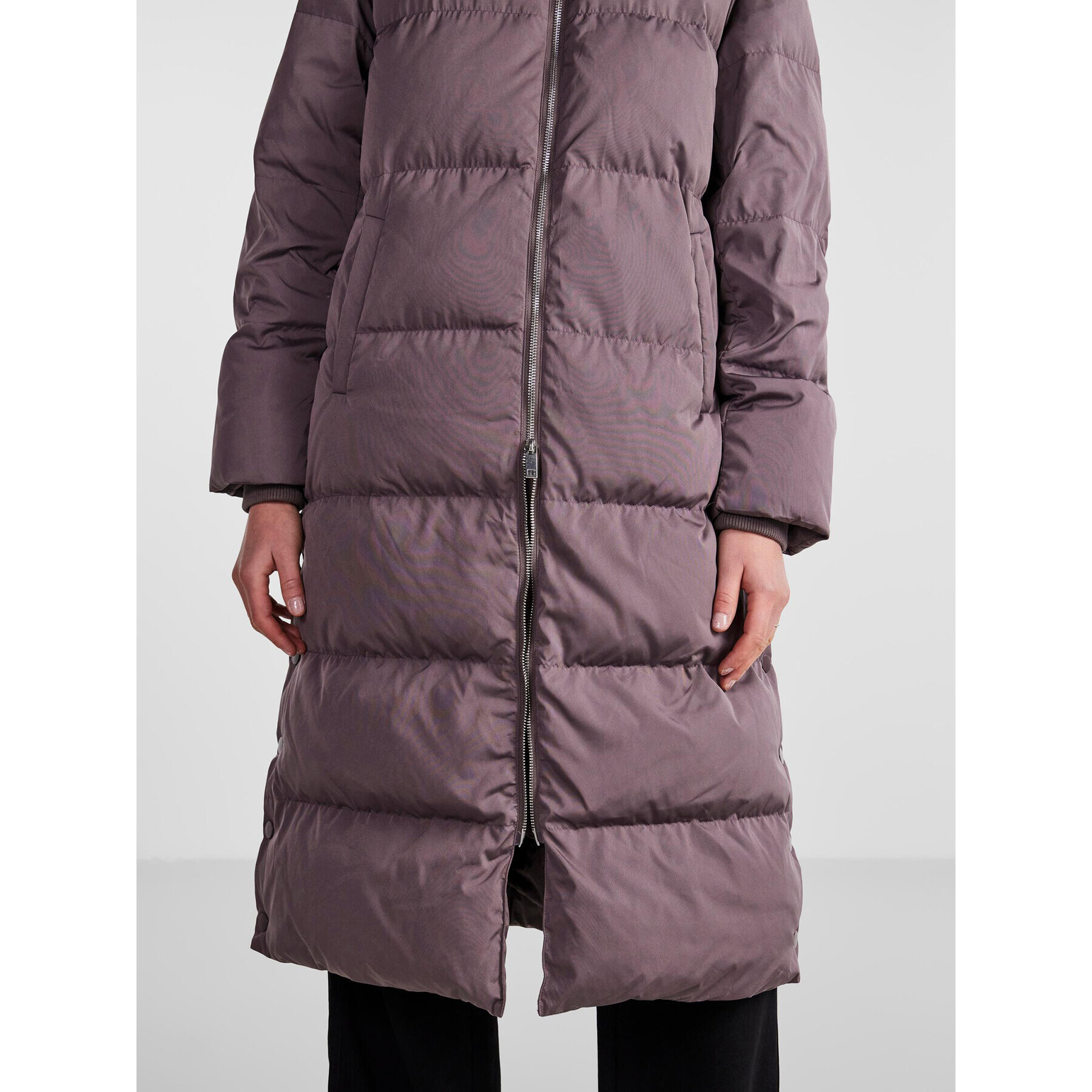 YAS Пухено яке 26023635 Виолетов Regular Fit - Pepit.bg