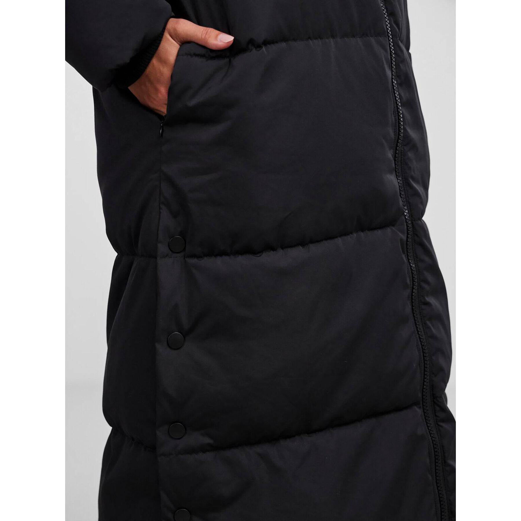 YAS Пухено яке 26030707 Черен Regular Fit - Pepit.bg