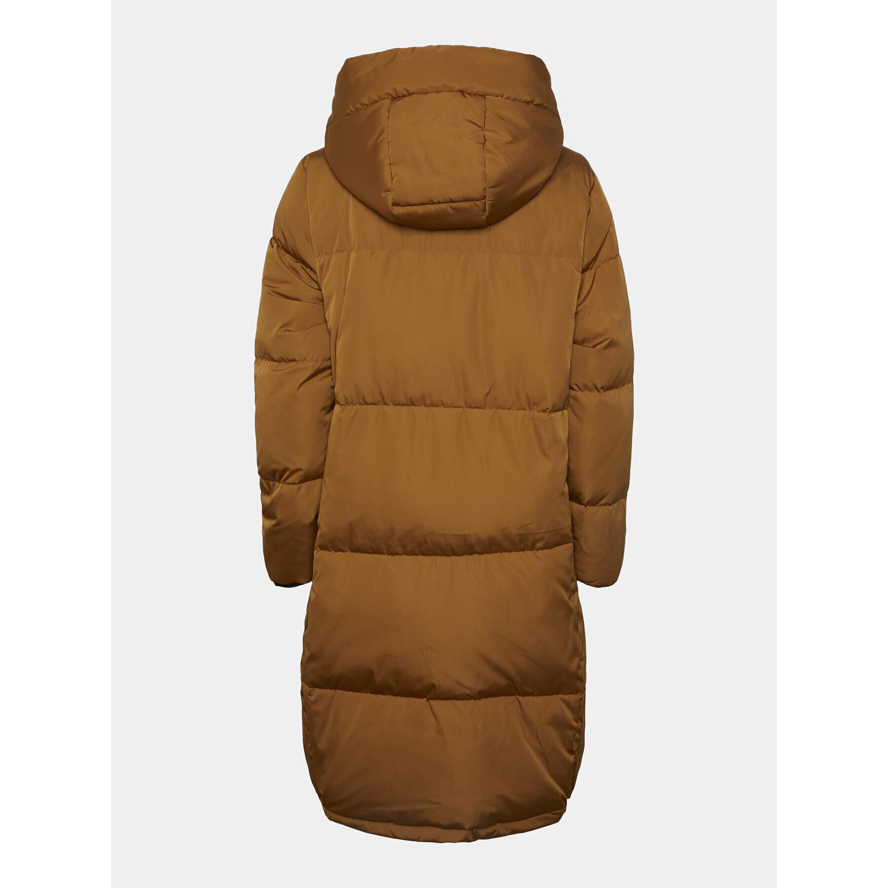 YAS Пухено яке 26031874 Кафяв Regular Fit - Pepit.bg