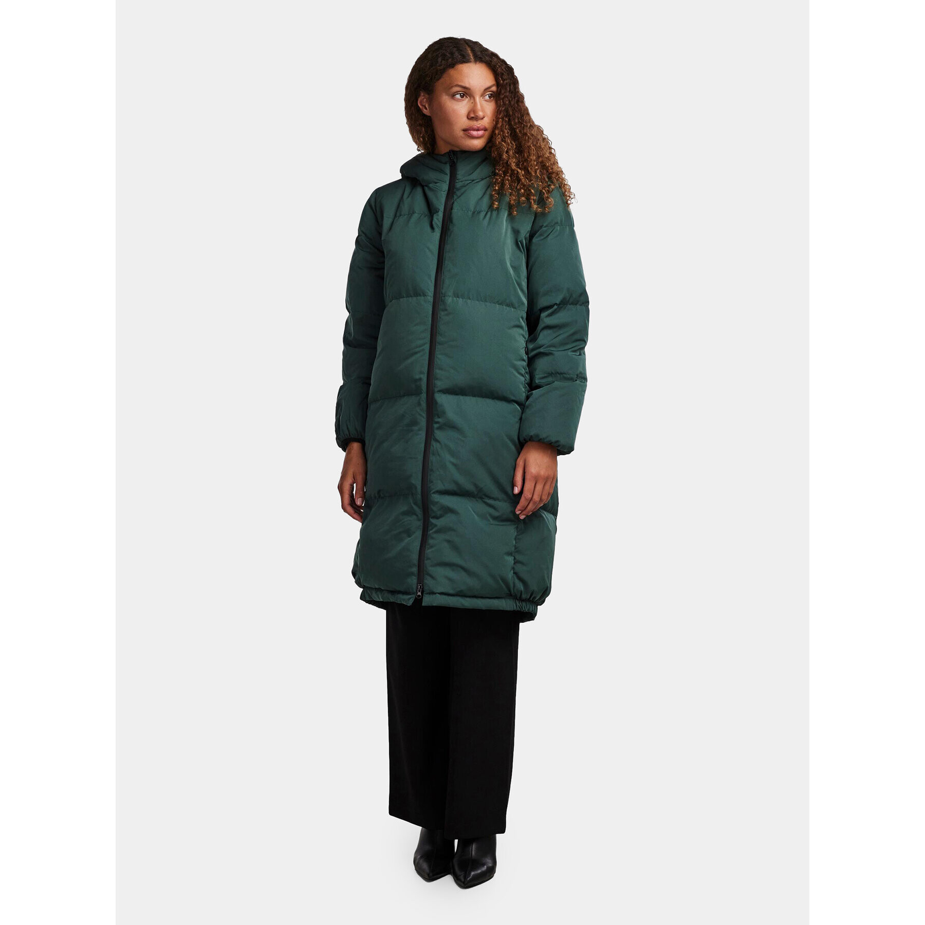 YAS Пухено яке 26031874 Зелен Regular Fit - Pepit.bg
