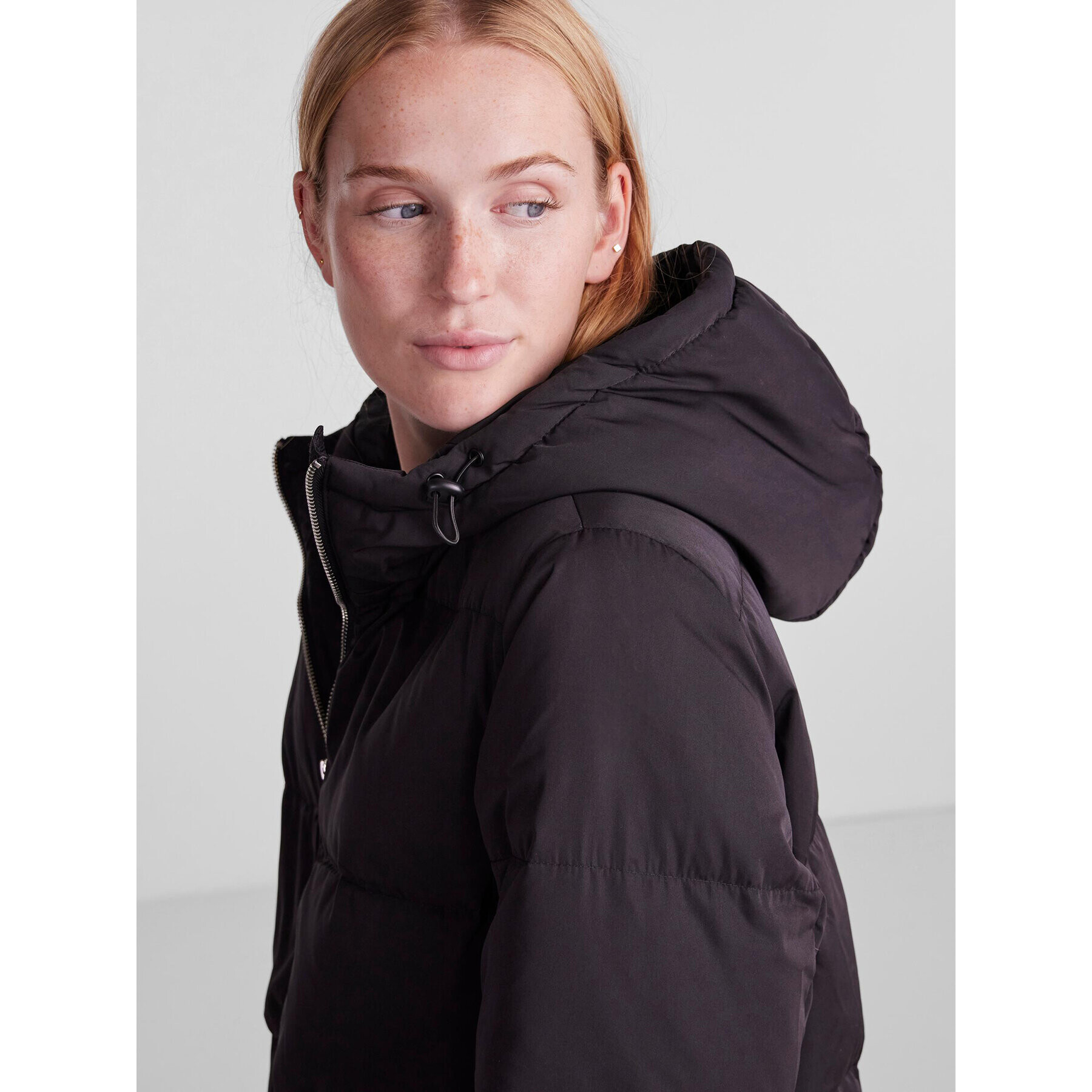 YAS Пухено яке Puffa 26023635 Черен Regular Fit - Pepit.bg