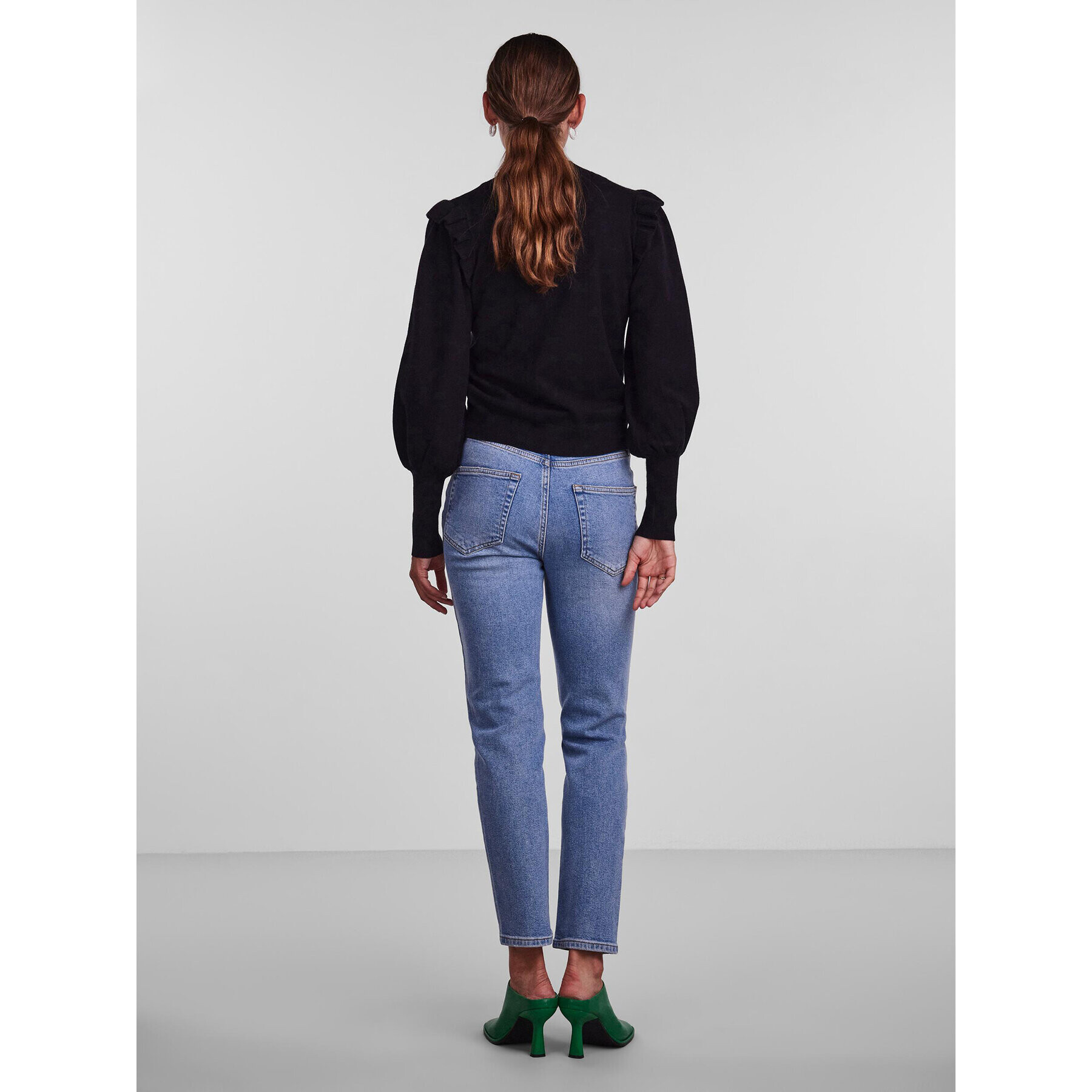 YAS Пуловер Jum 26028149 Черен Regular Fit - Pepit.bg