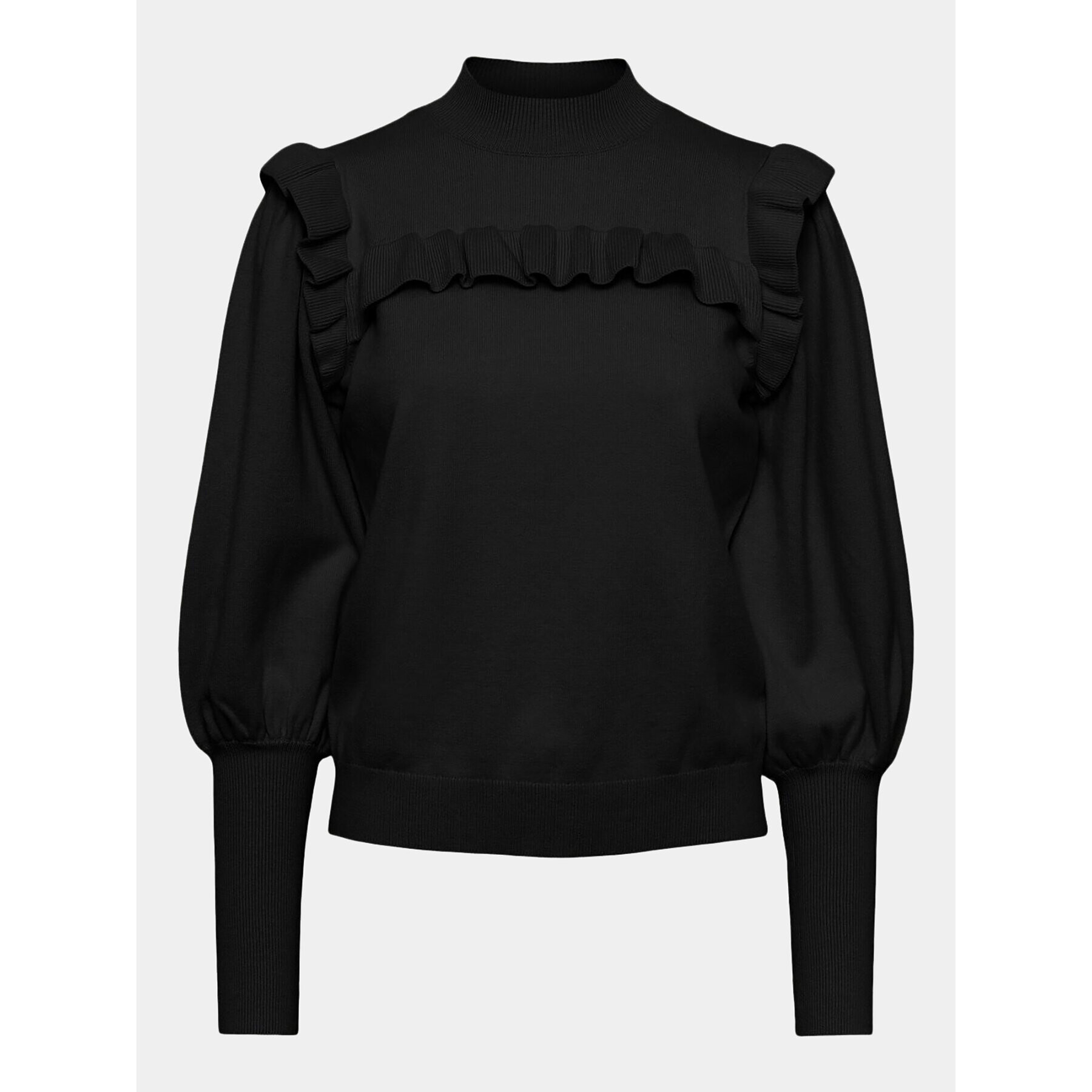 YAS Пуловер Jum 26028149 Черен Regular Fit - Pepit.bg