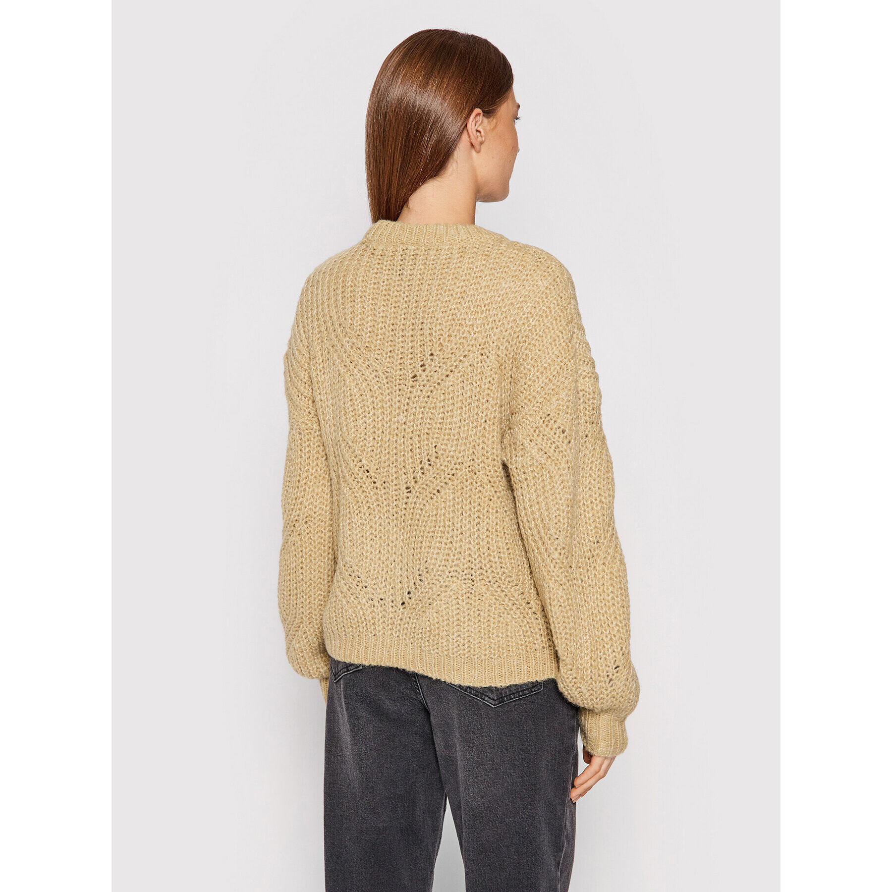 YAS Пуловер Verona 26021762 Бежов Oversize - Pepit.bg