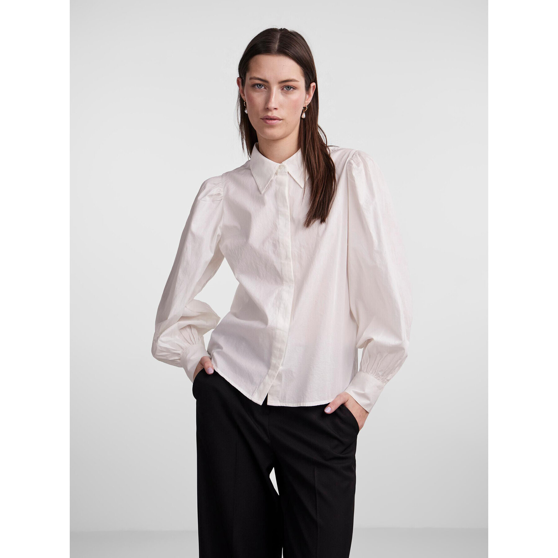 YAS Риза 26030881 Бял Regular Fit - Pepit.bg