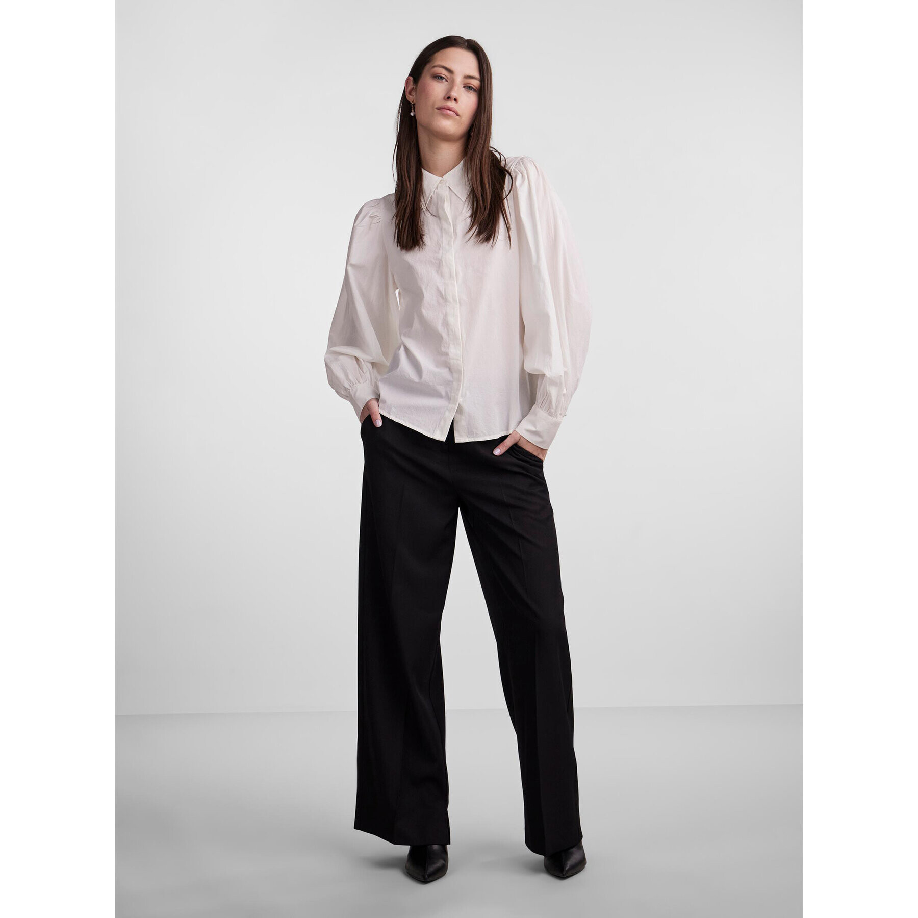 YAS Риза 26030881 Бял Regular Fit - Pepit.bg