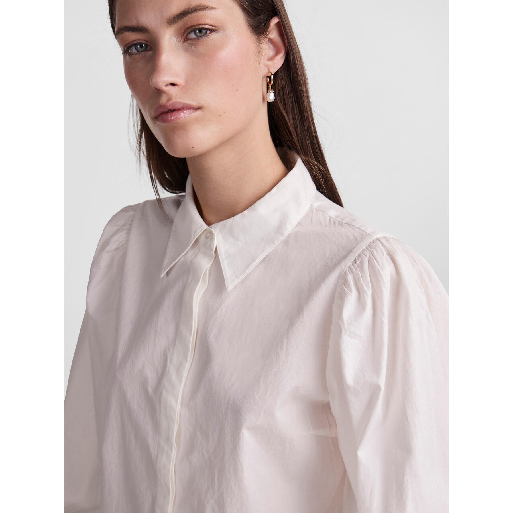 YAS Риза 26030881 Бял Regular Fit - Pepit.bg