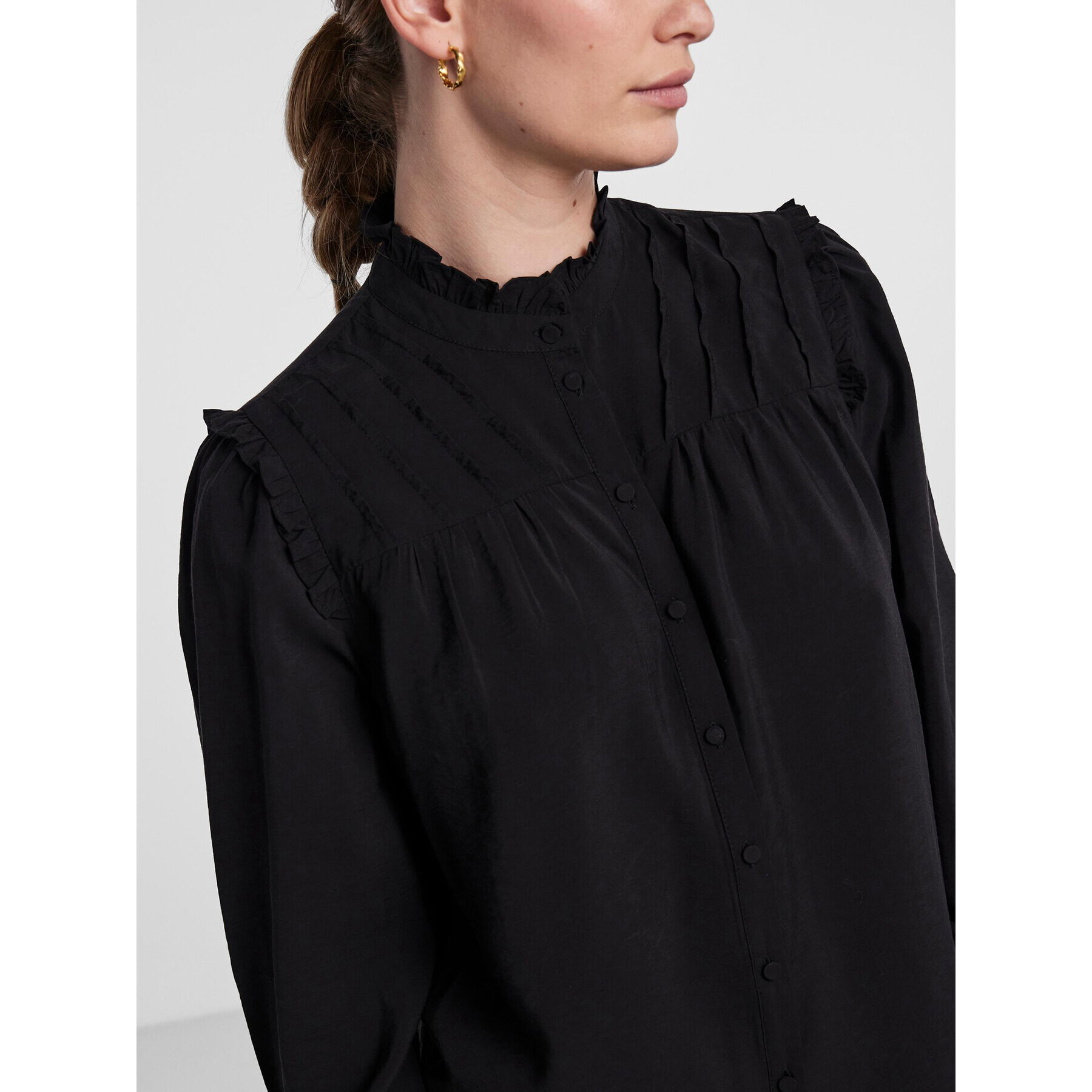 YAS Риза 26030892 Черен Regular Fit - Pepit.bg