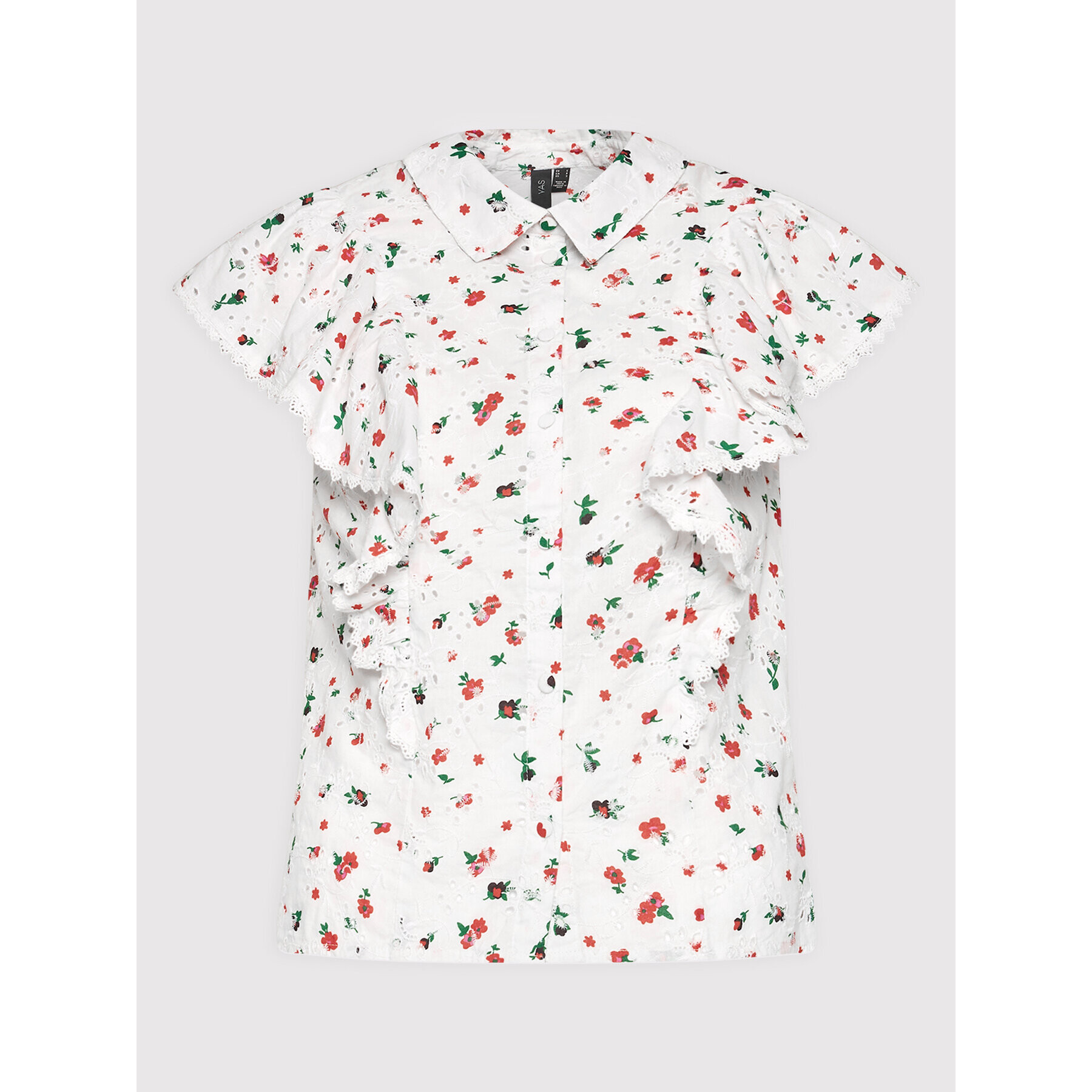 YAS Риза Rimo 26026405 Бял Regular Fit - Pepit.bg