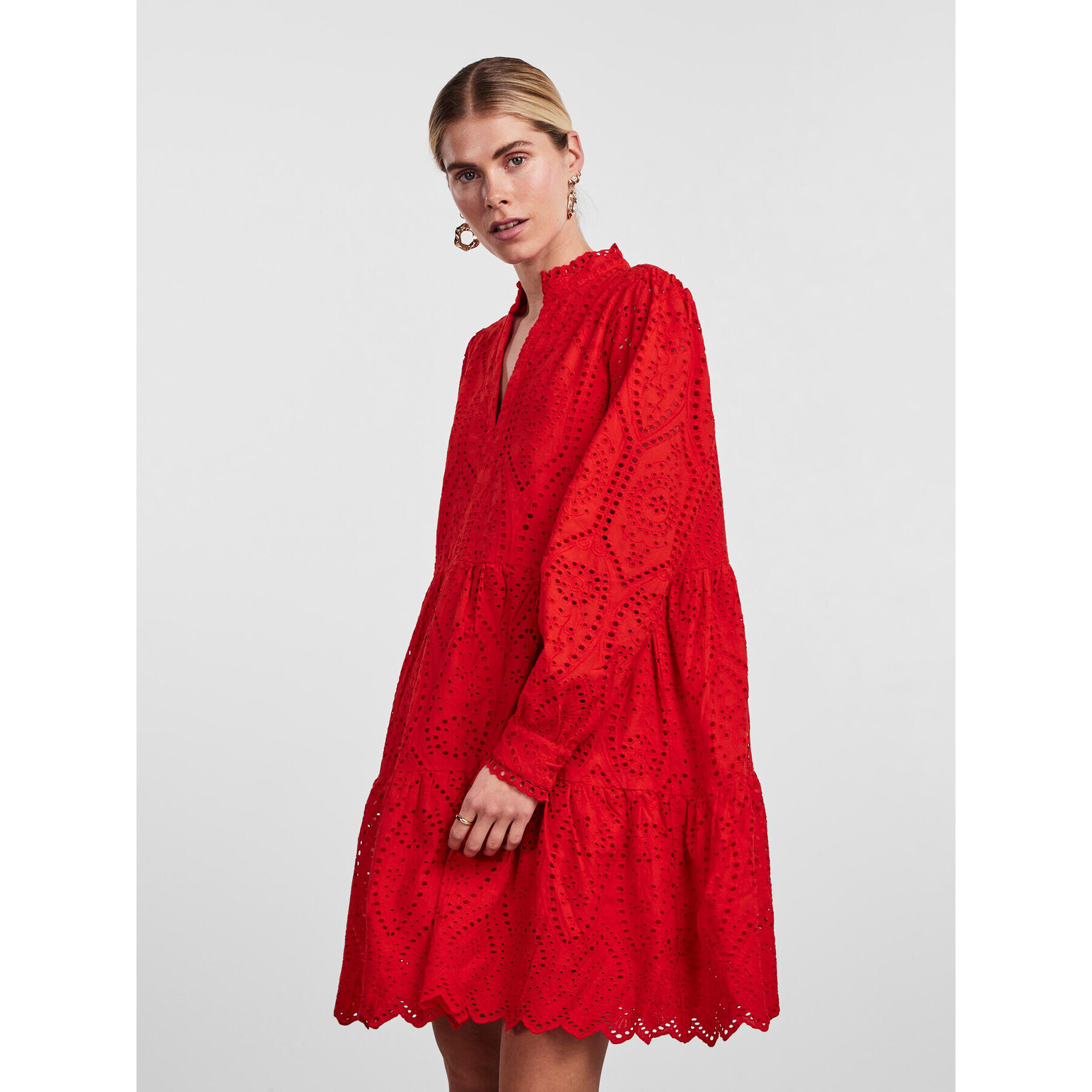 YAS Рокля 26027162 Червен Regular Fit - Pepit.bg