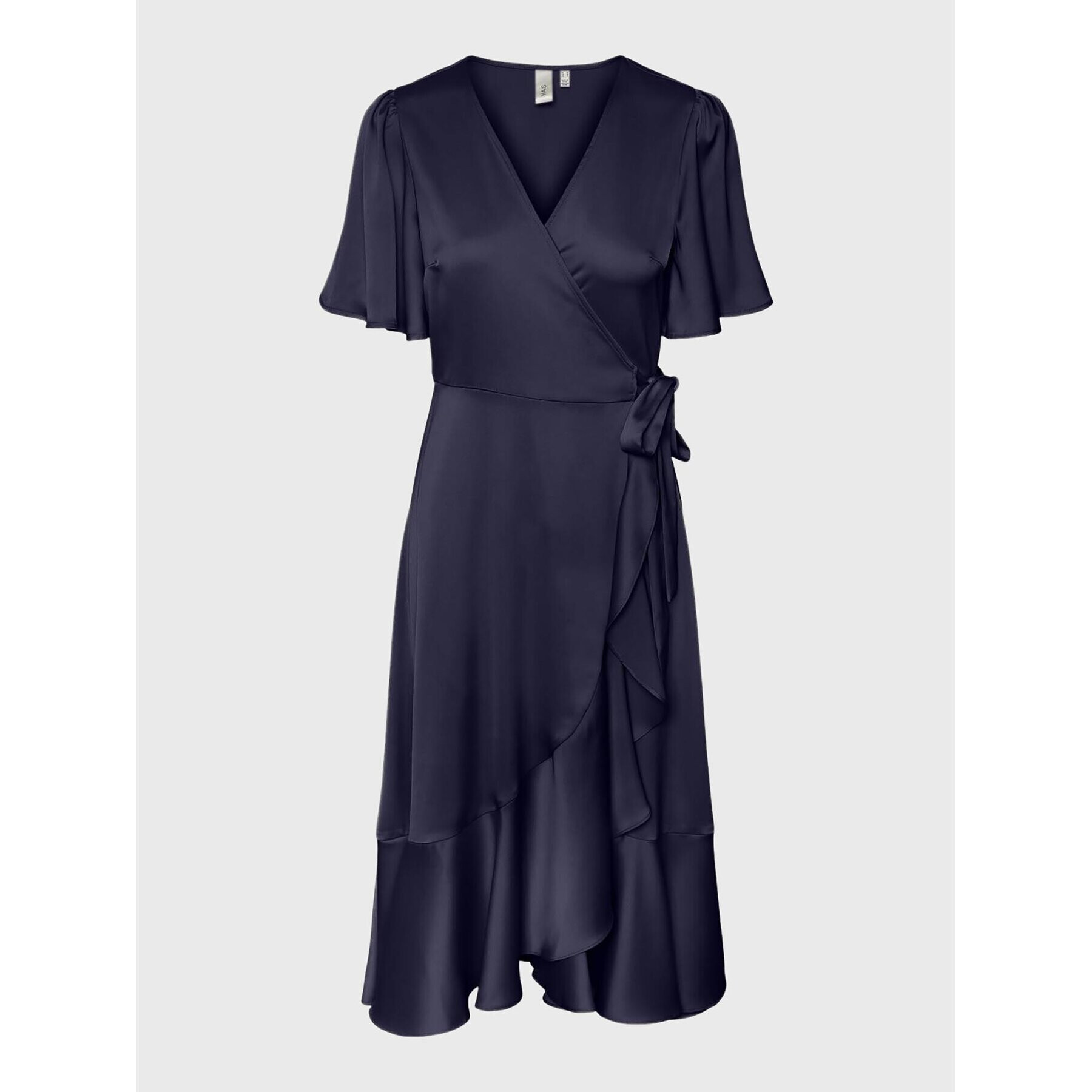 YAS Коктейлна рокля Thea 26028890 Син Standard Fit - Pepit.bg