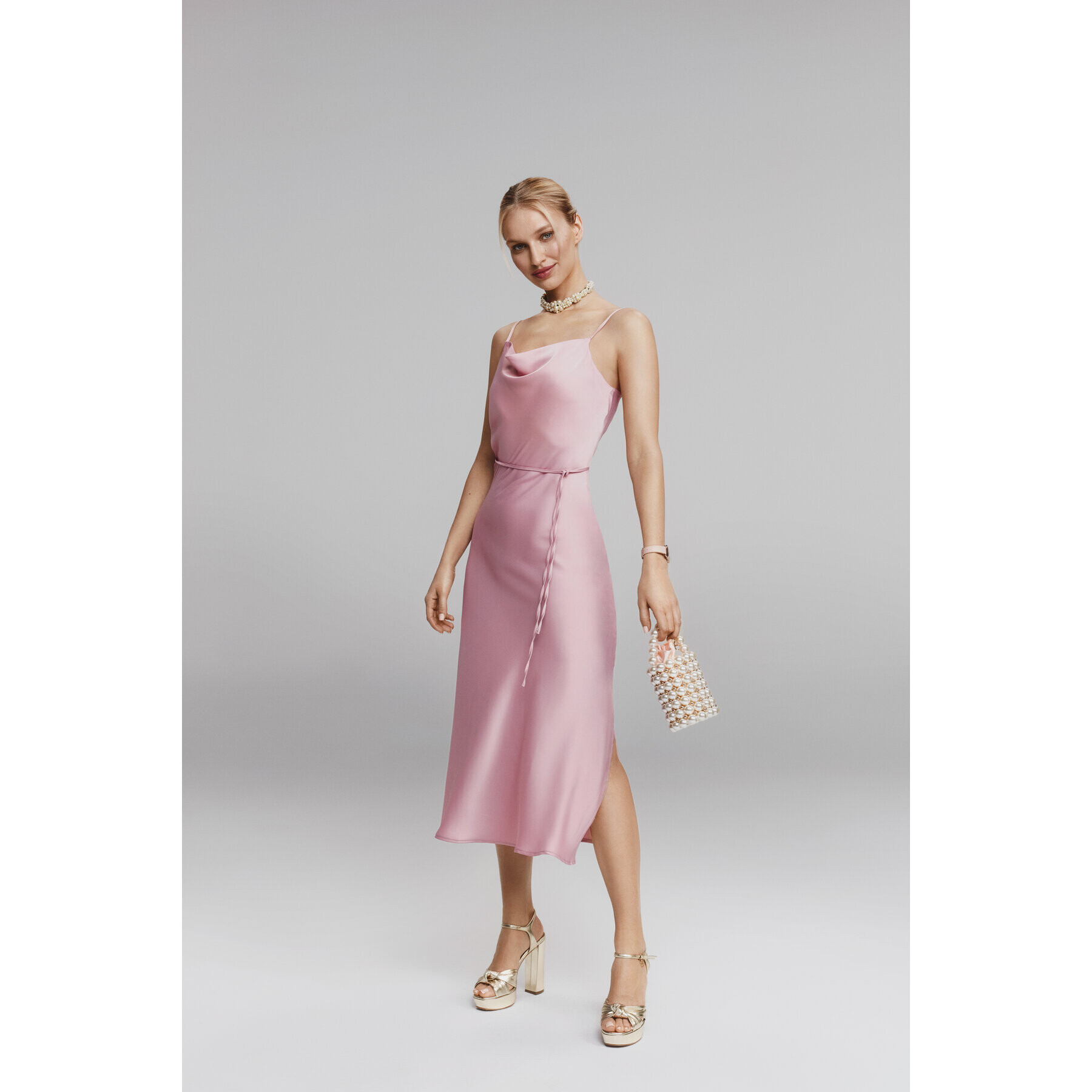 YAS Коктейлна рокля Thea 26028891 Виолетов Standard Fit - Pepit.bg