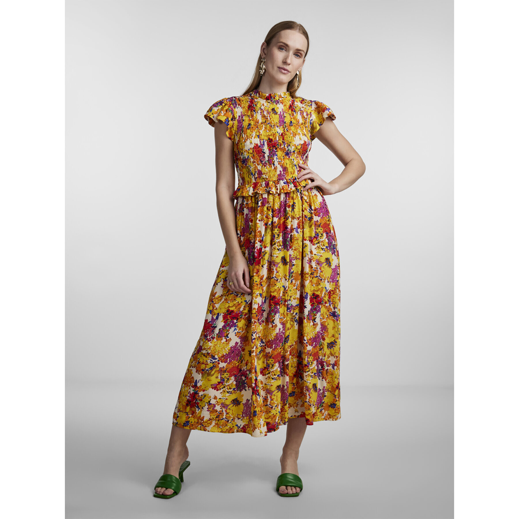 YAS Рокля 26029460 Сив Regular Fit - Pepit.bg