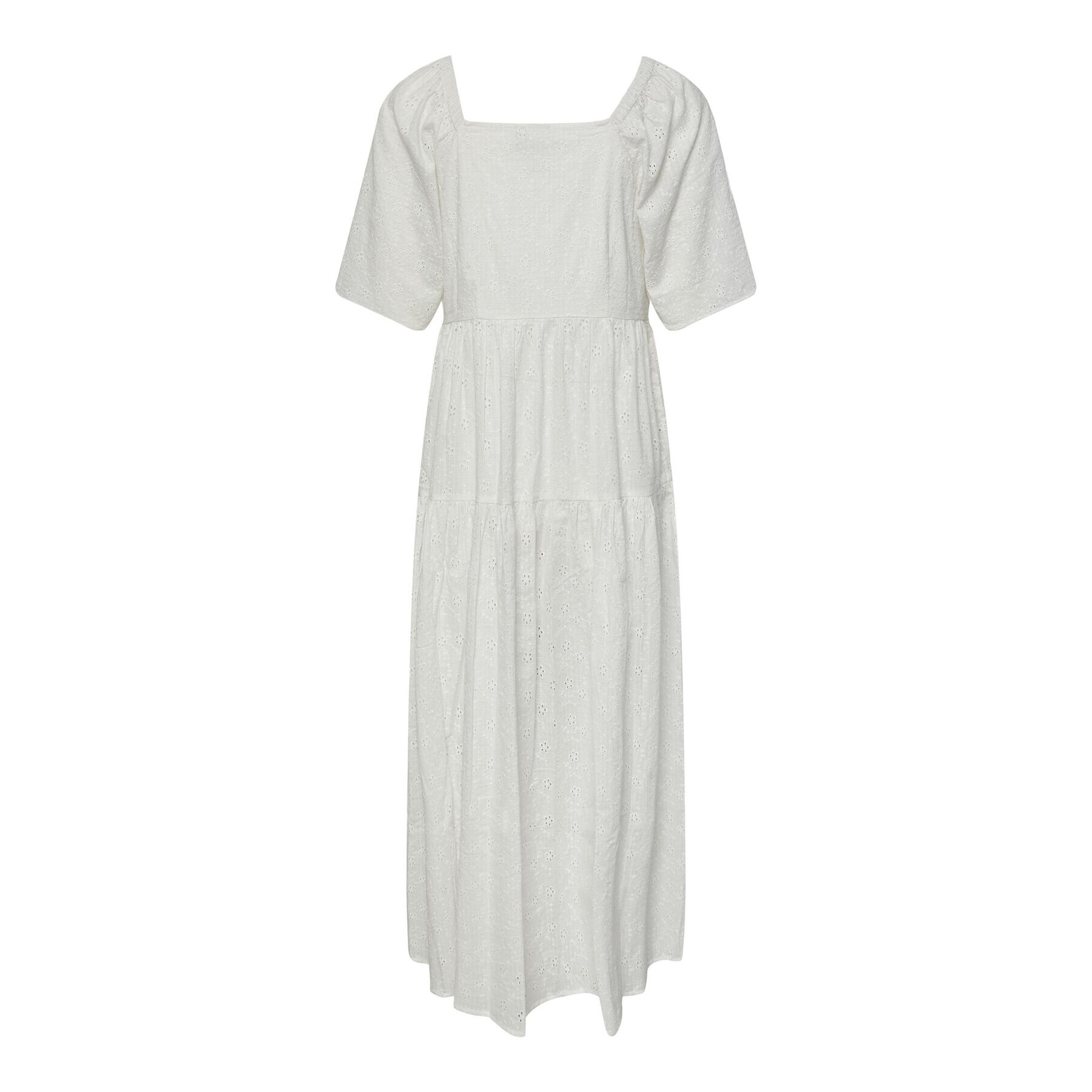 YAS Рокля 26029550 Бял Loose Fit - Pepit.bg