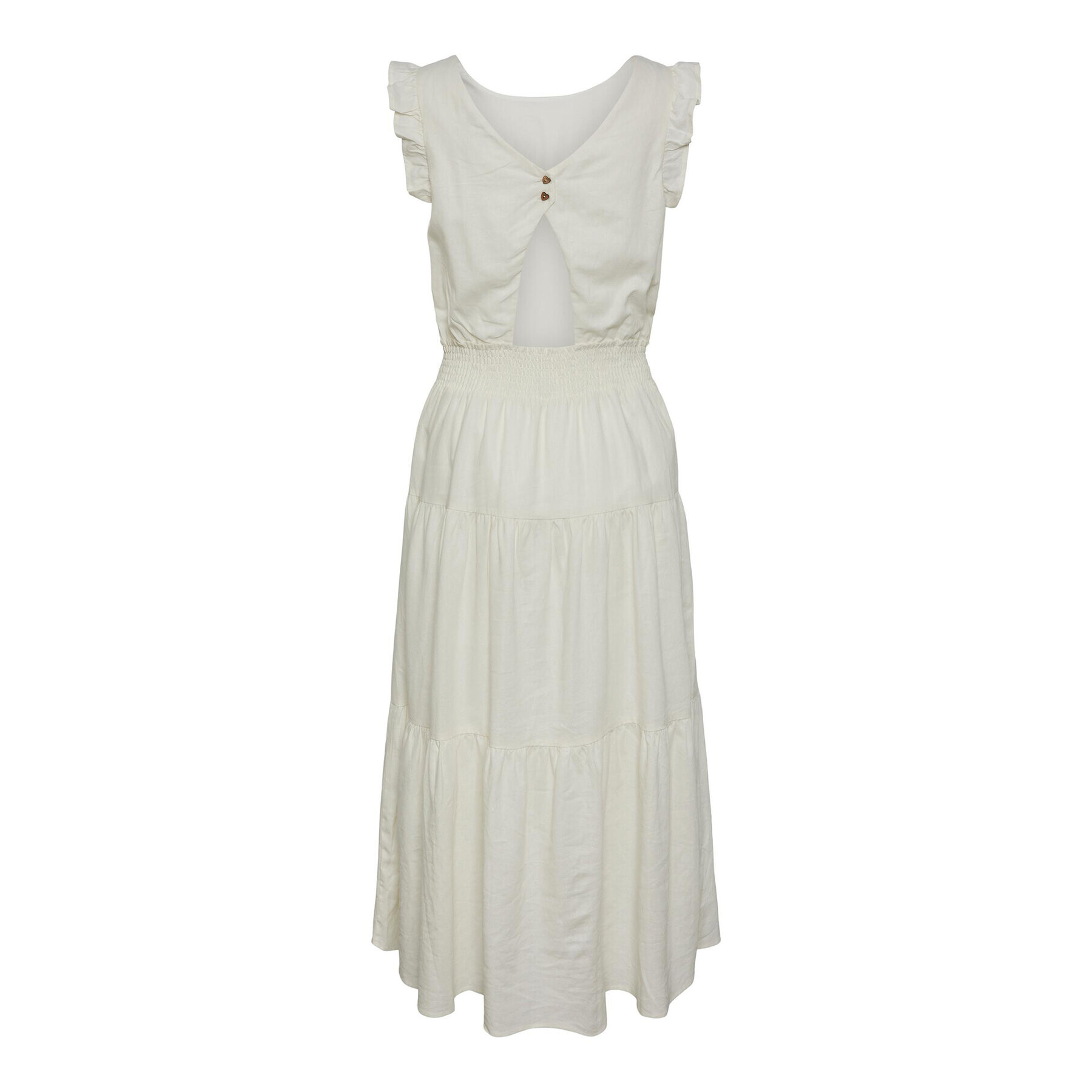 YAS Рокля 26029902 Бял Regular Fit - Pepit.bg