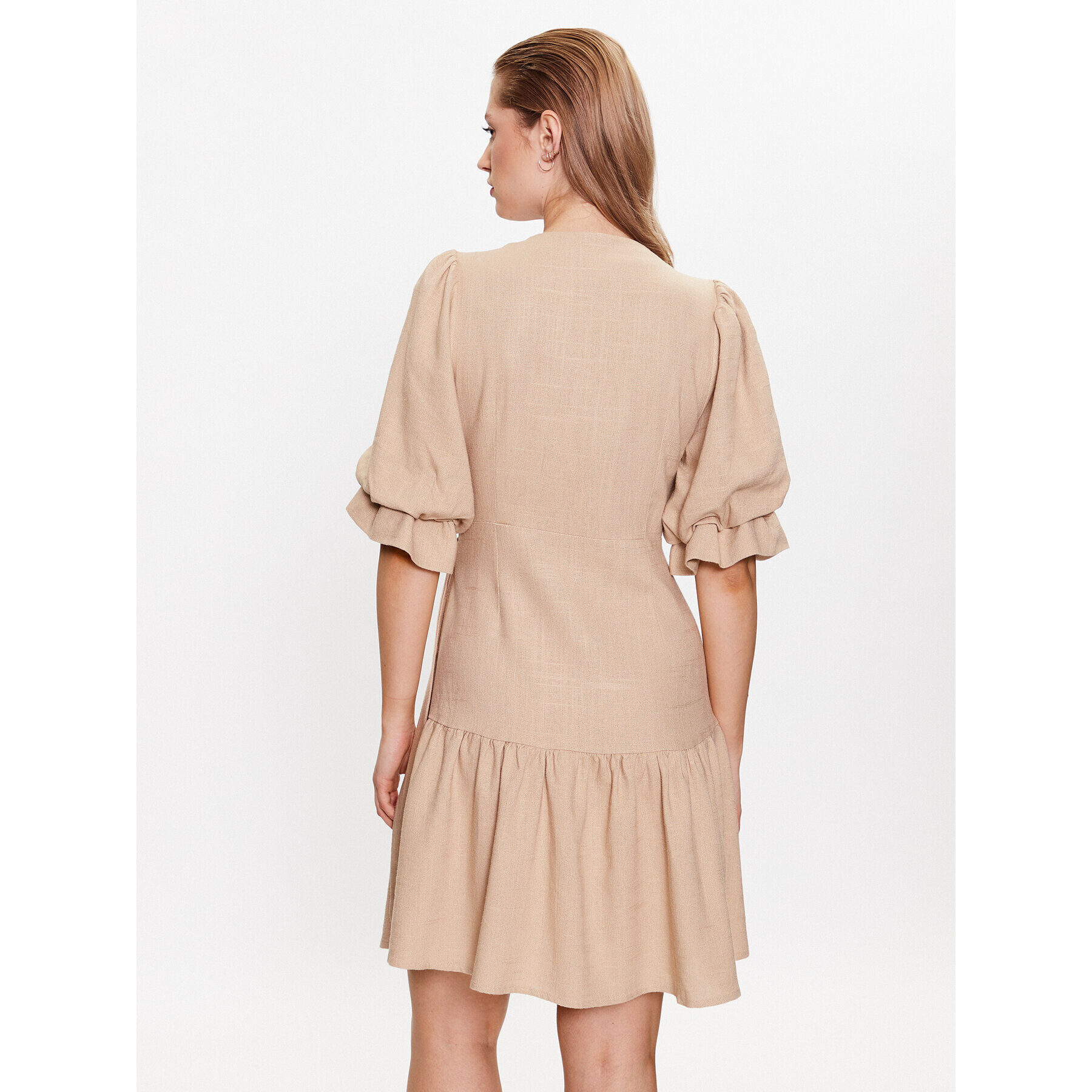 YAS Рокля 26029985 Кафяв Regular Fit - Pepit.bg