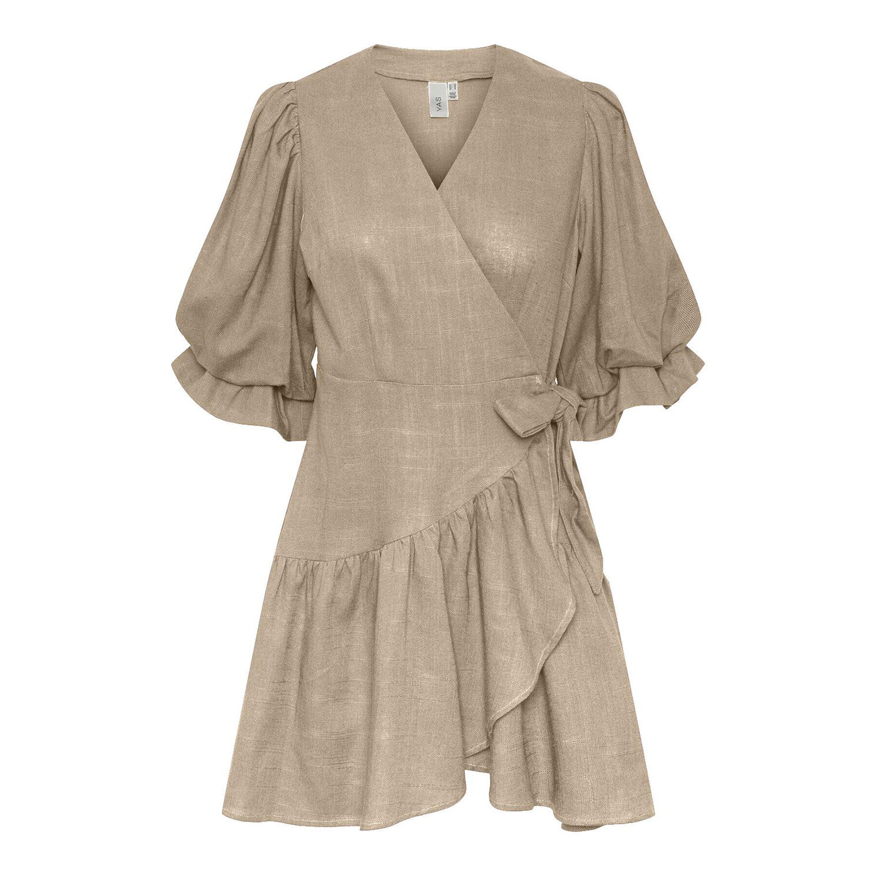 YAS Рокля 26029985 Кафяв Regular Fit - Pepit.bg