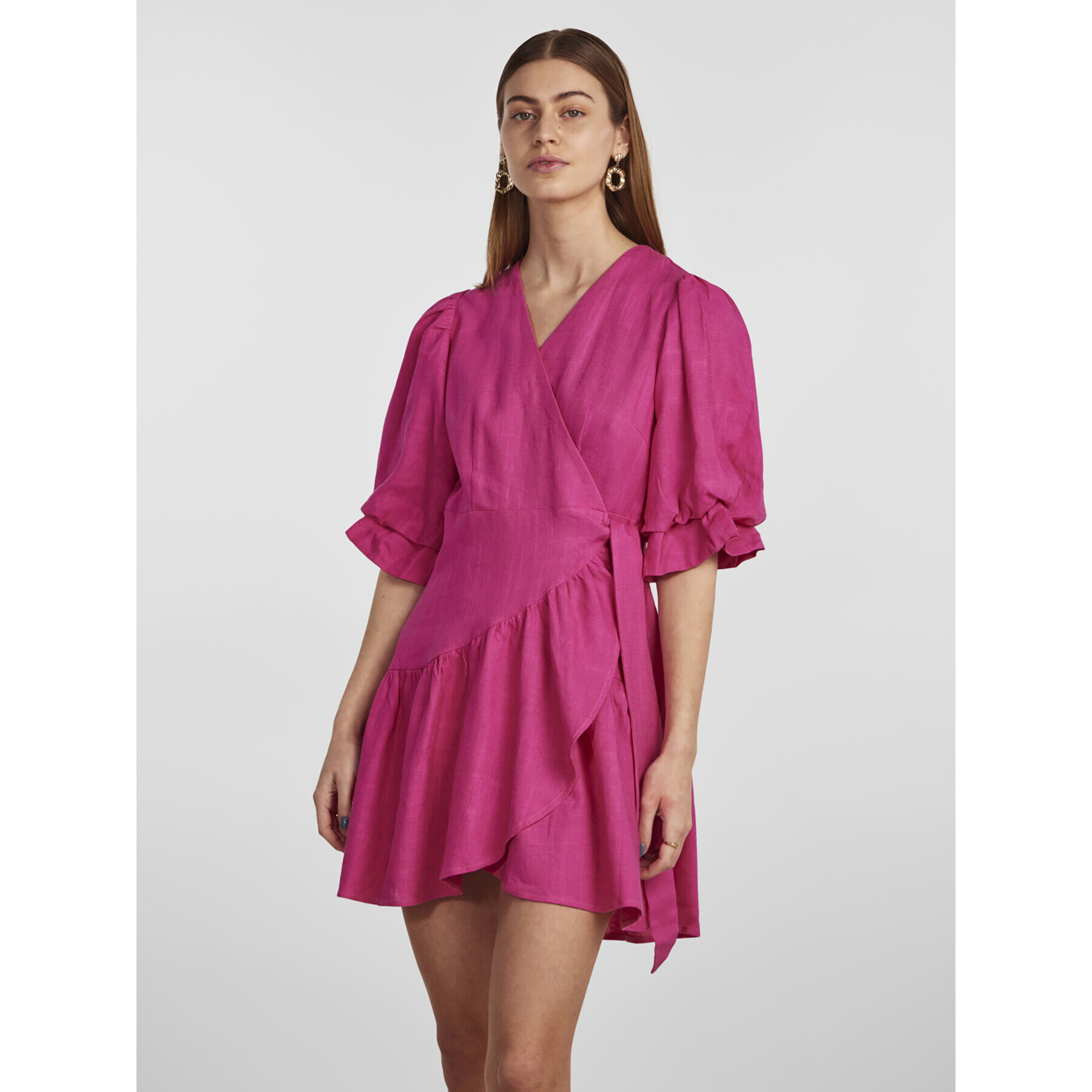 YAS Рокля 26029985 Виолетов Regular Fit - Pepit.bg