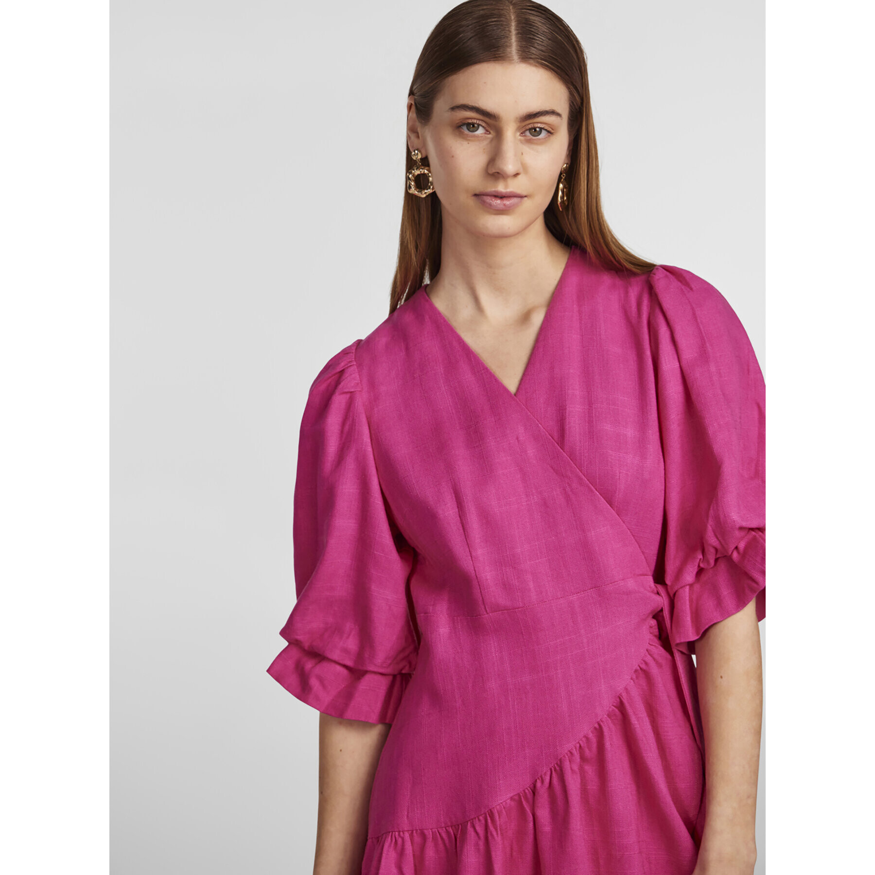 YAS Рокля 26029985 Виолетов Regular Fit - Pepit.bg