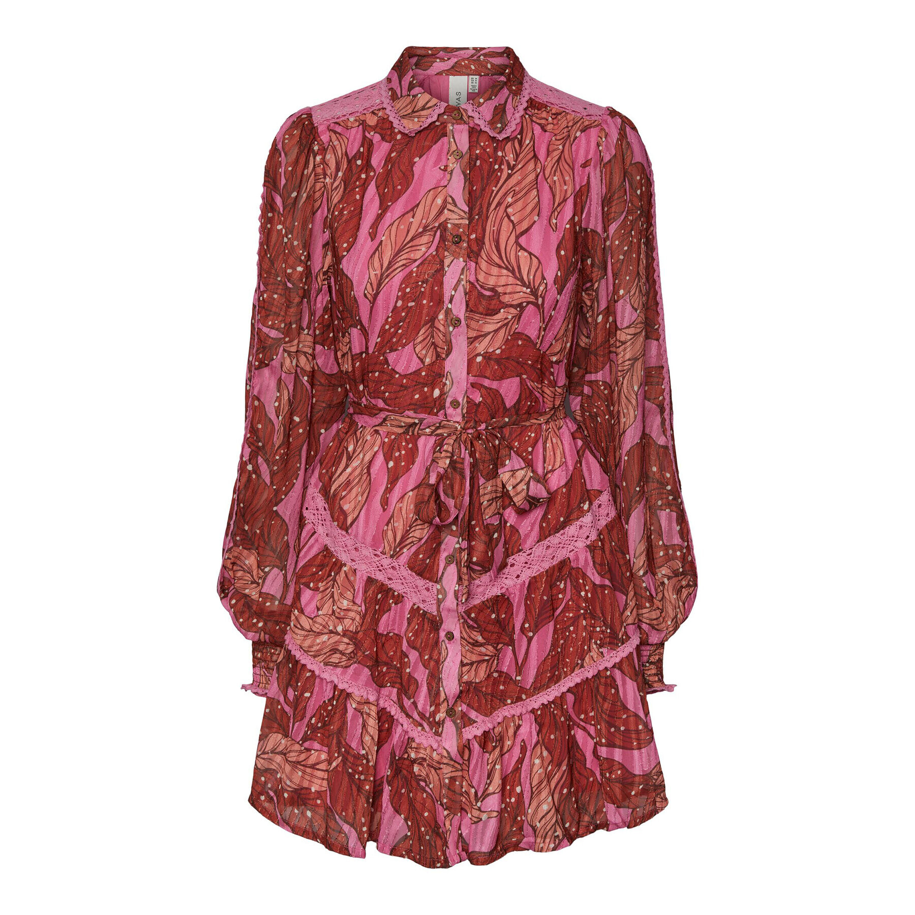 YAS Рокля 26030306 Виолетов Regular Fit - Pepit.bg